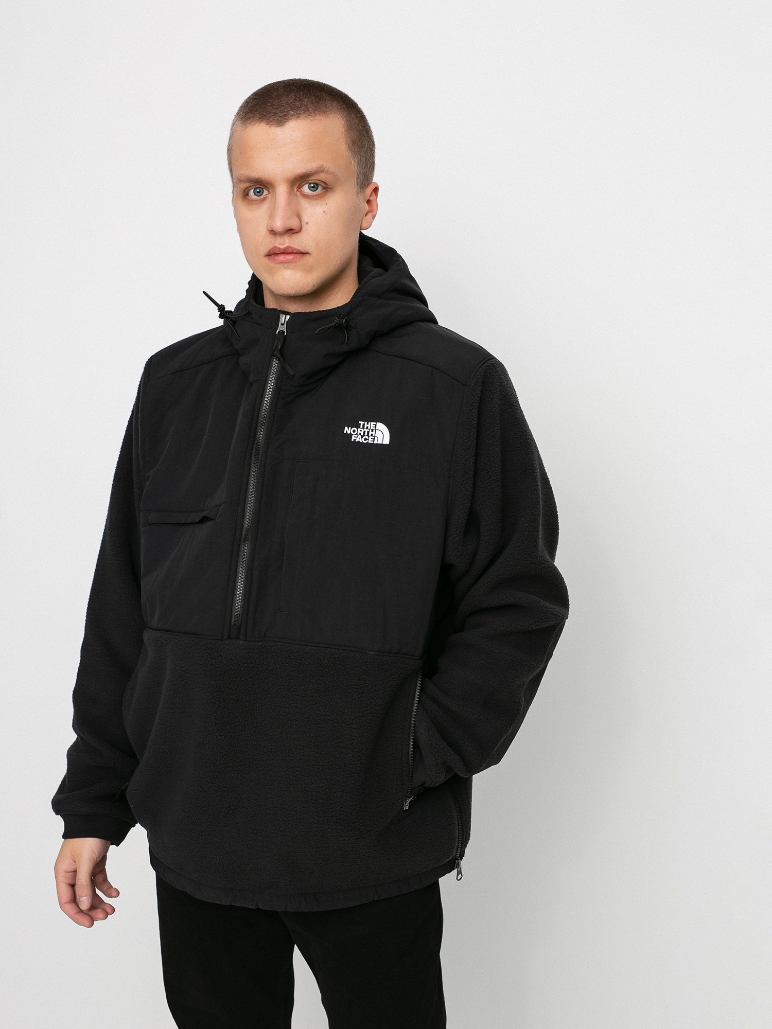 Mens The North Face Denali 2 Anorak Fleece  (tnf black)