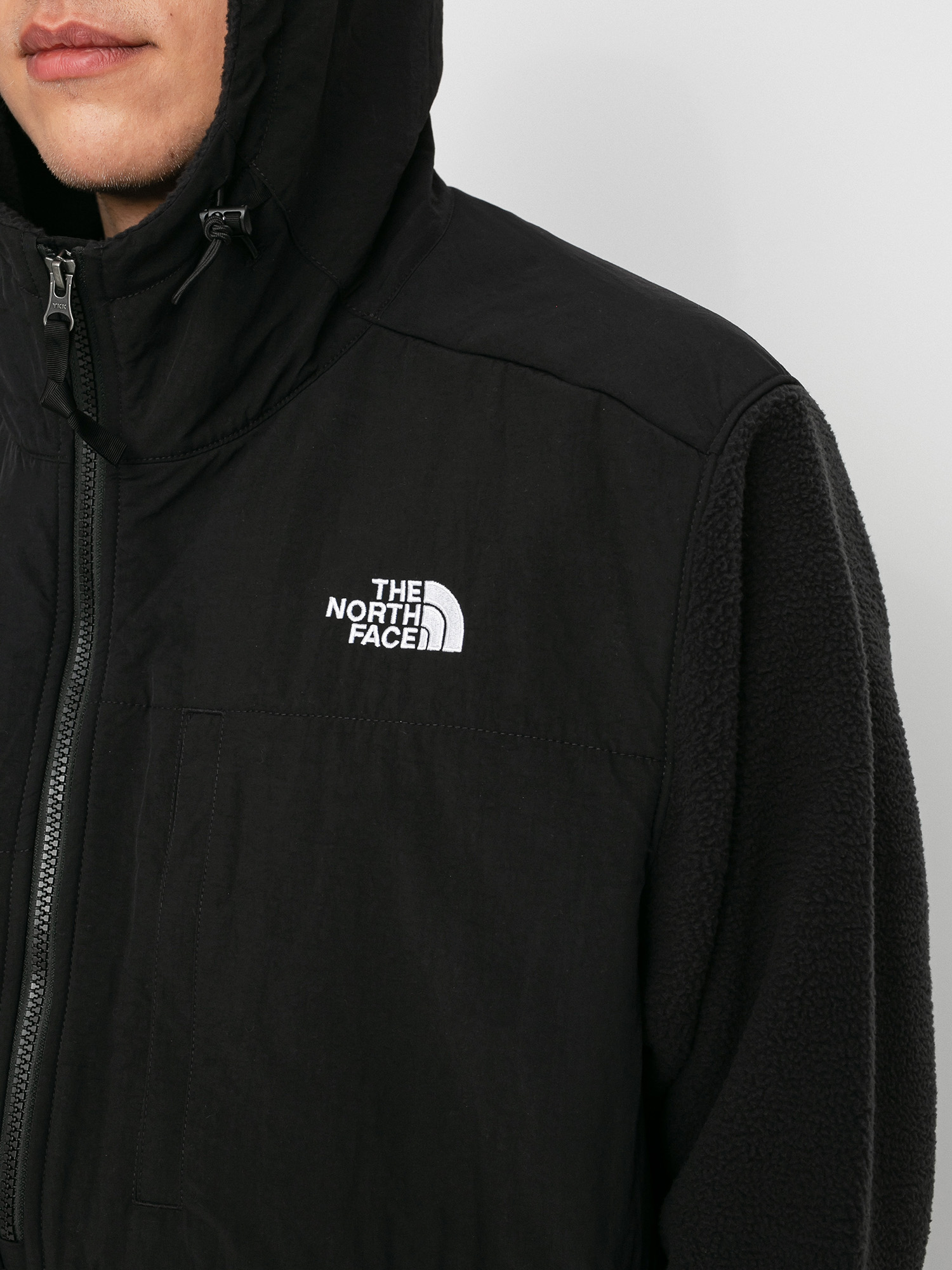 Mens The North Face Denali 2 Anorak Fleece  (tnf black)