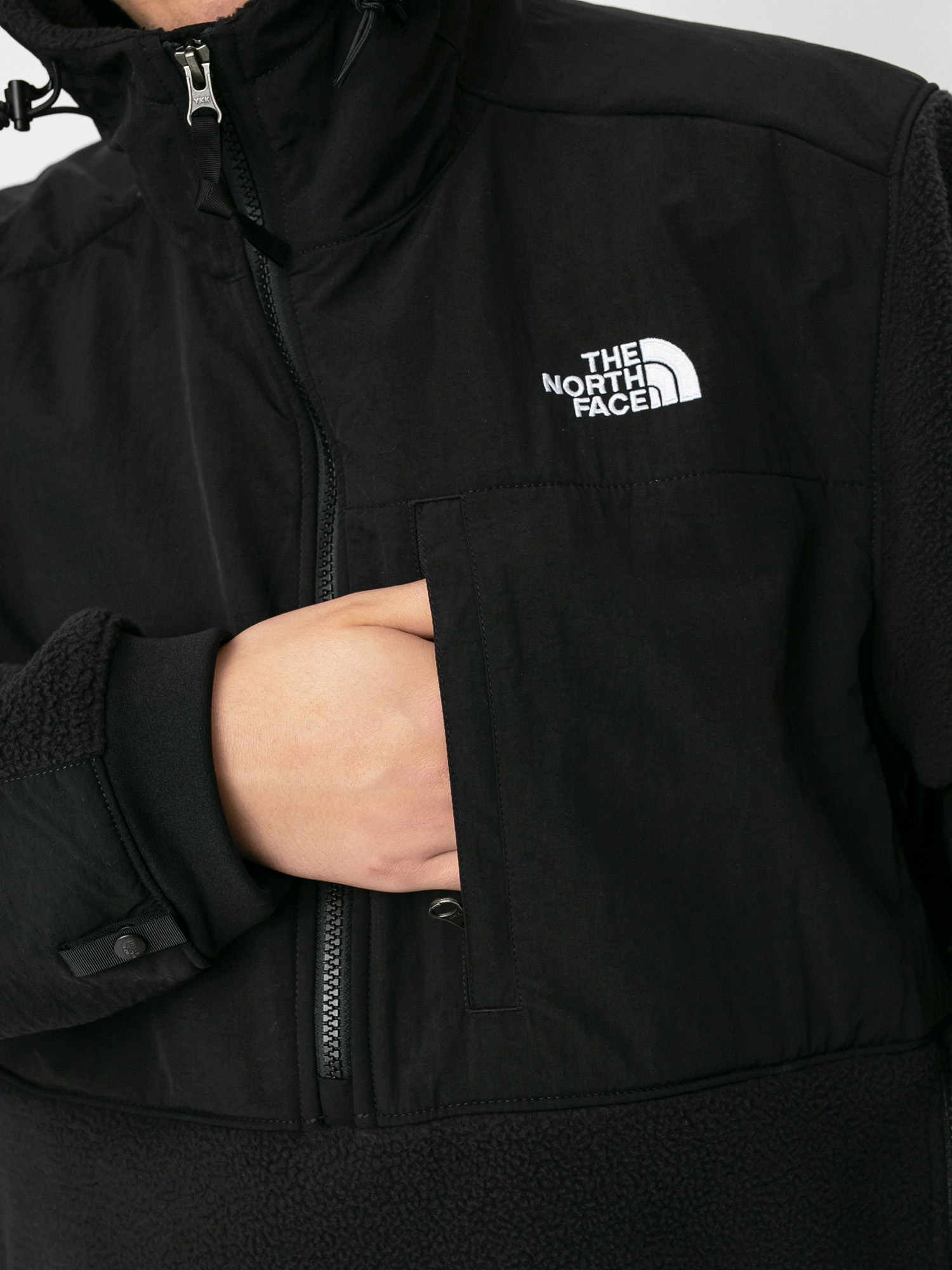 Mens The North Face Denali 2 Anorak Fleece  (tnf black)