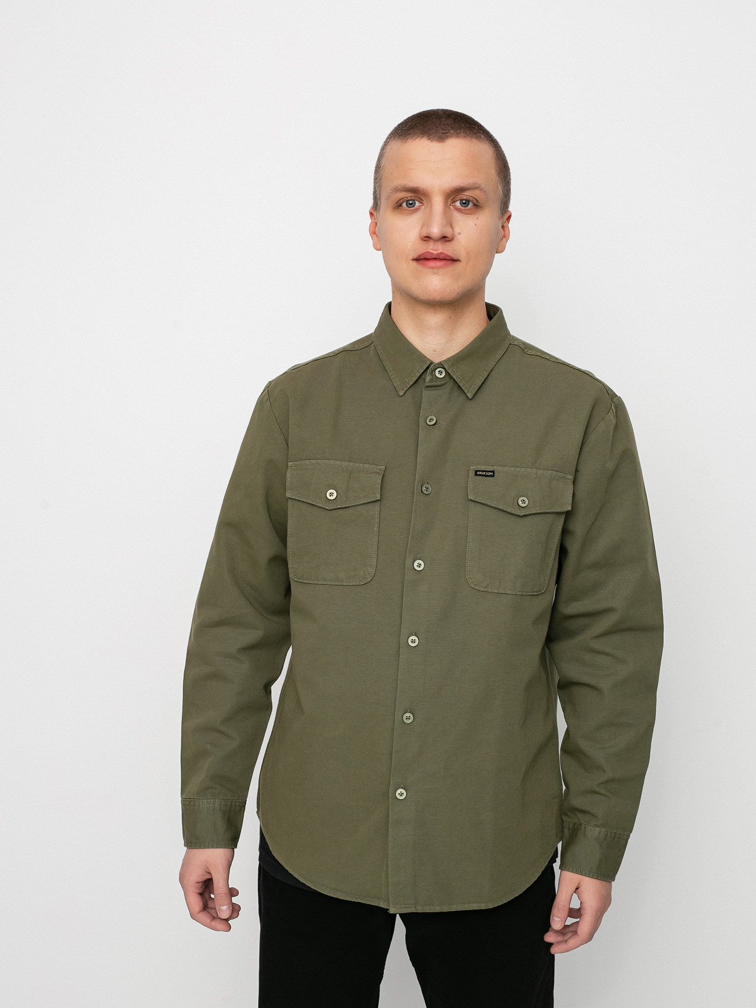 Brixton Davis Reserve Ls Shirt (military olive)