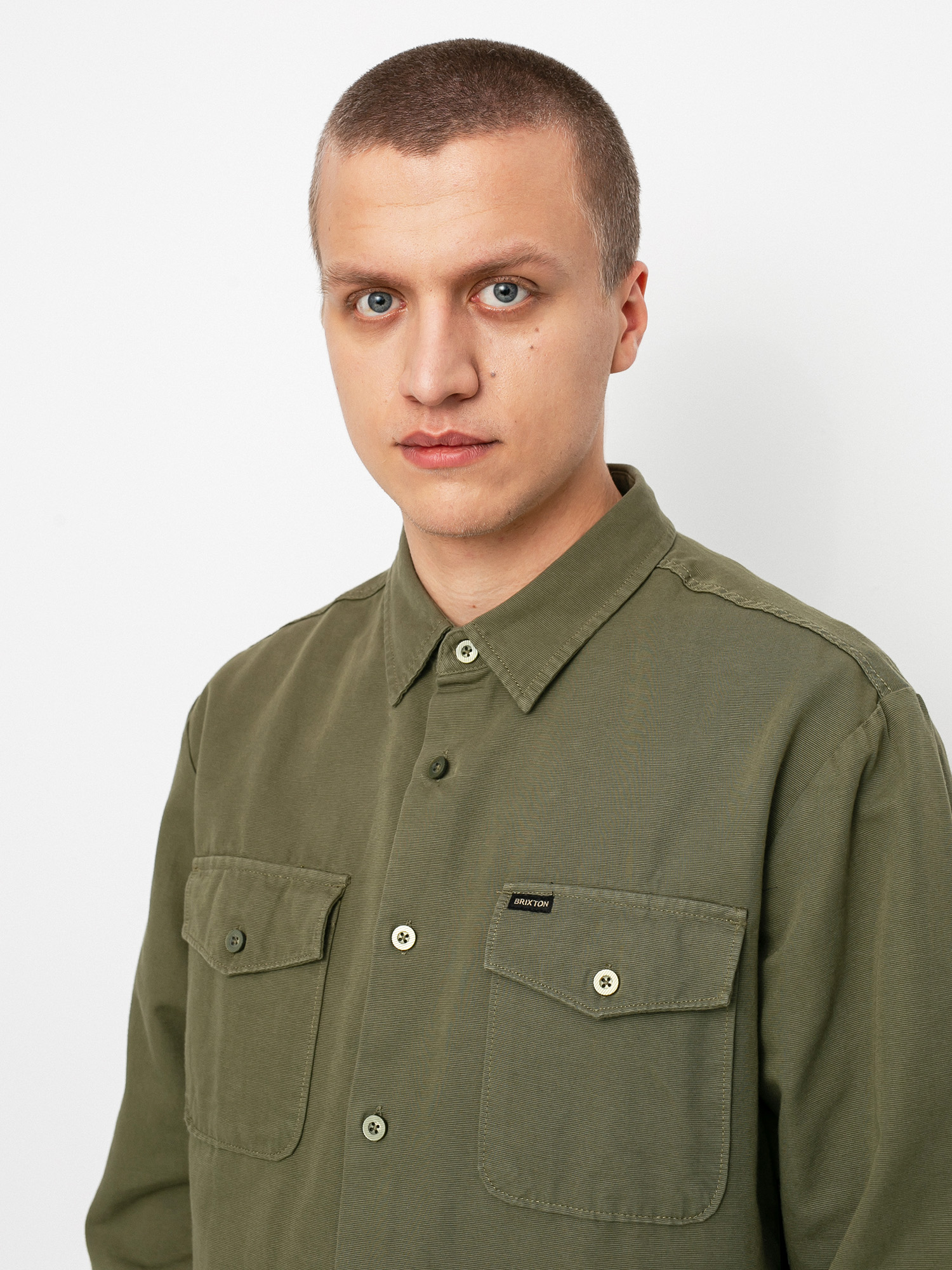 Brixton Davis Reserve Ls Shirt (military olive)