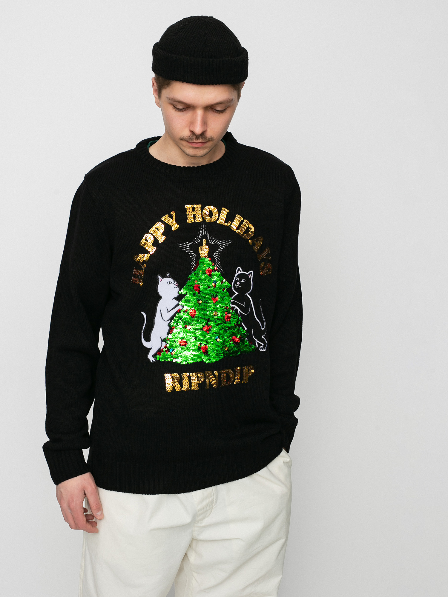 RipNDip Litmas Tree Sweater (black)