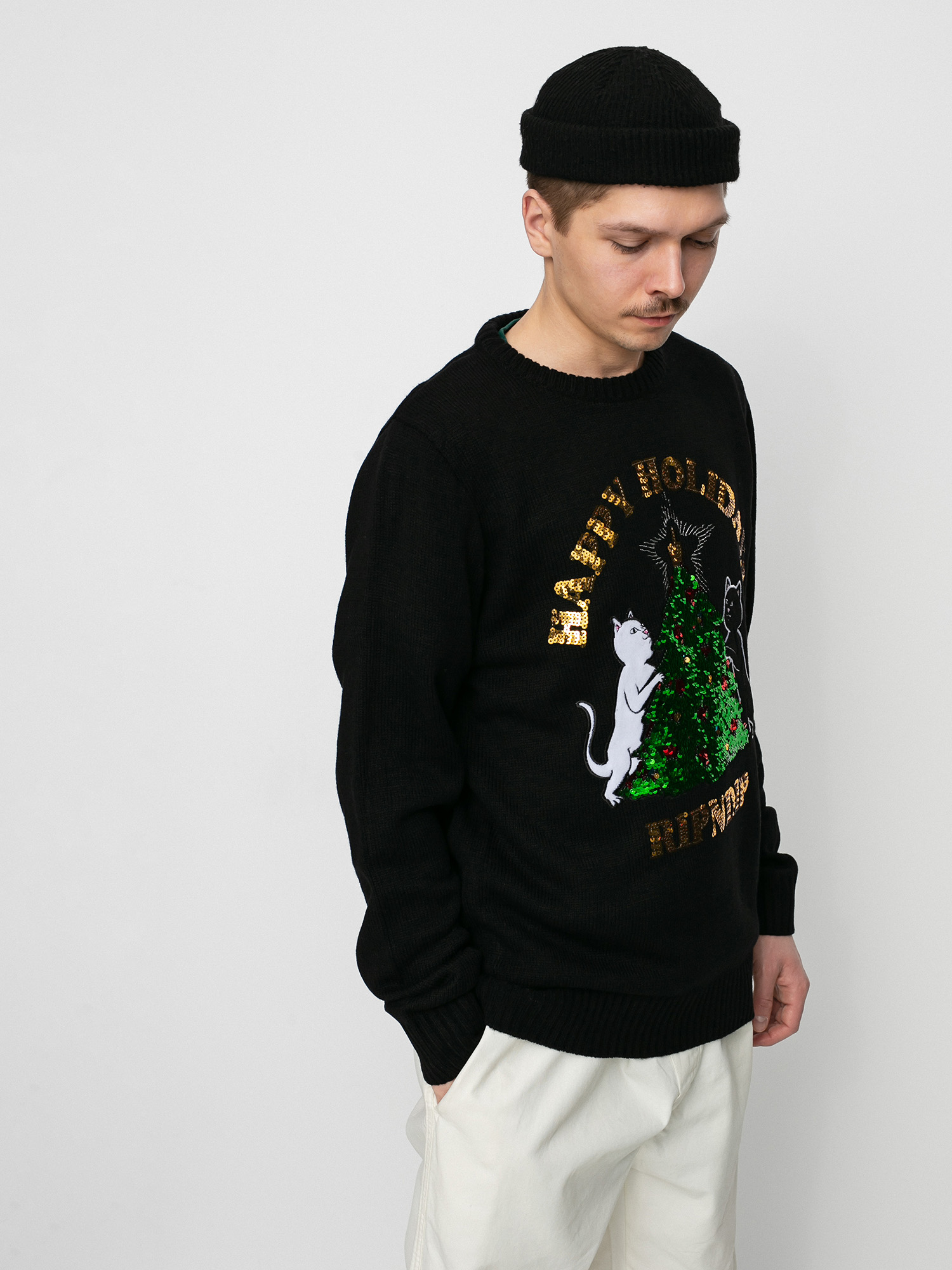 RipNDip Litmas Tree Sweater - black (black)