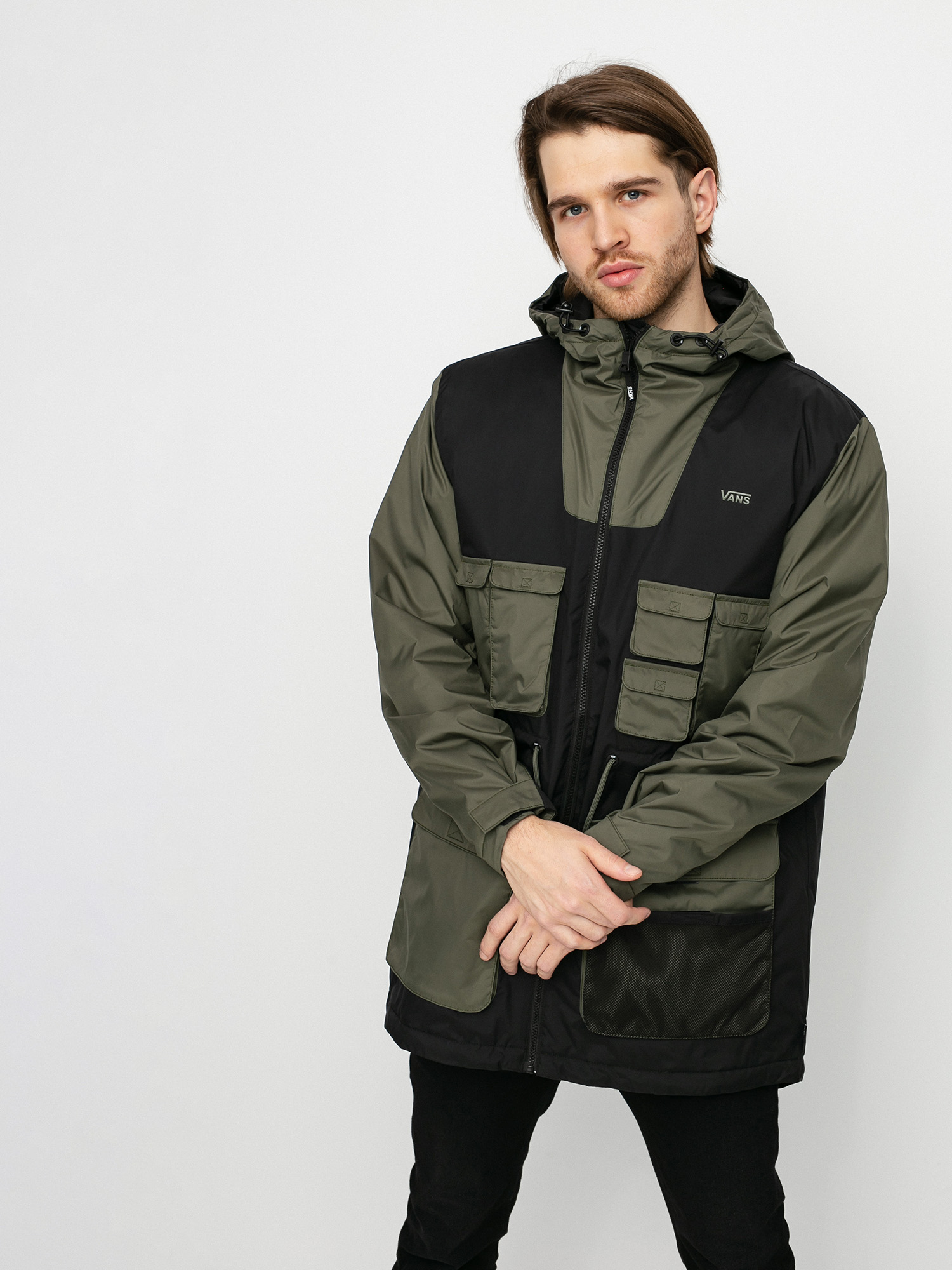 vans hooded mte jacket black