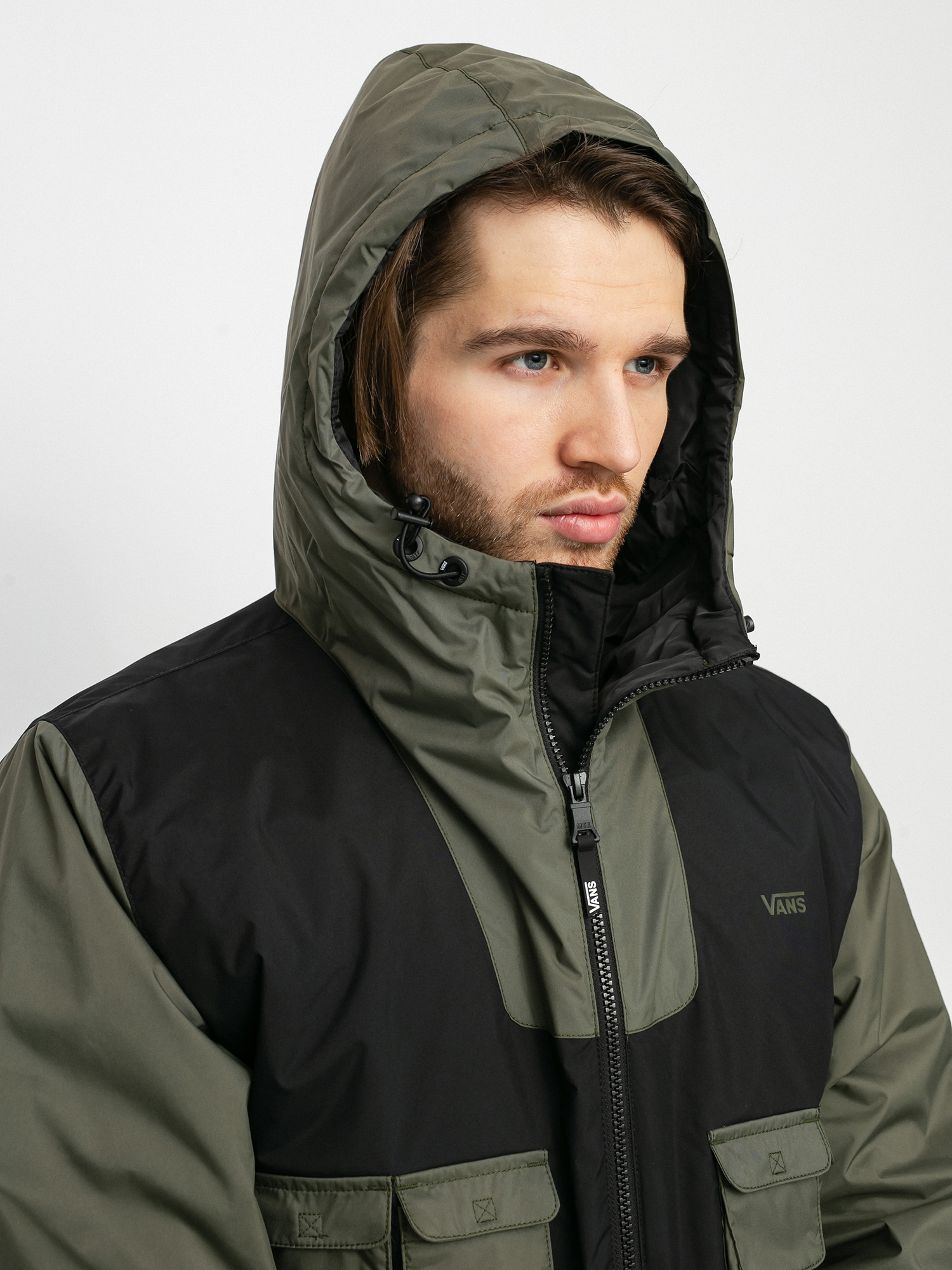 vans hooded mte jacket black