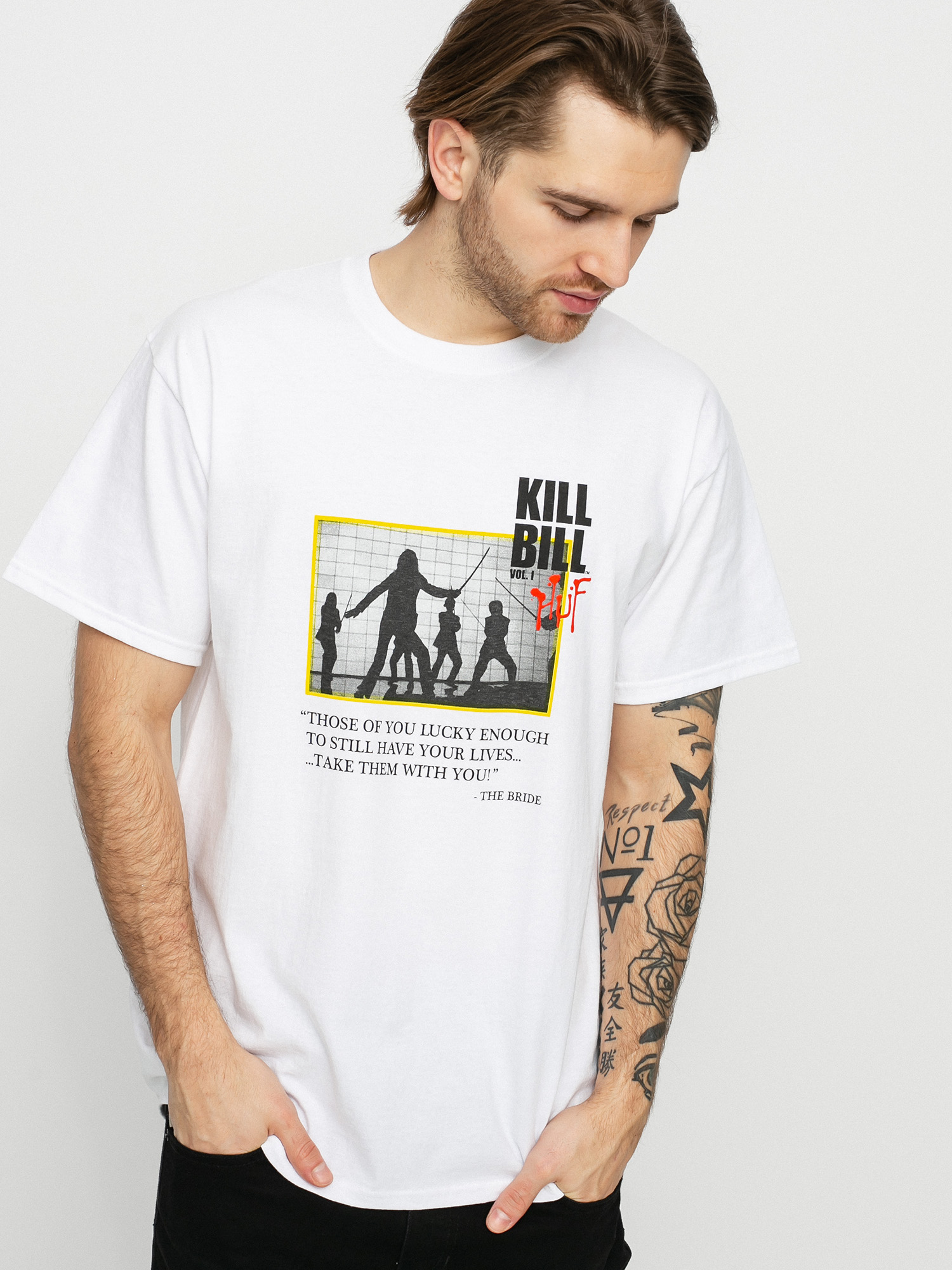 HUF X Kill Bill Death List T-shirt (white)