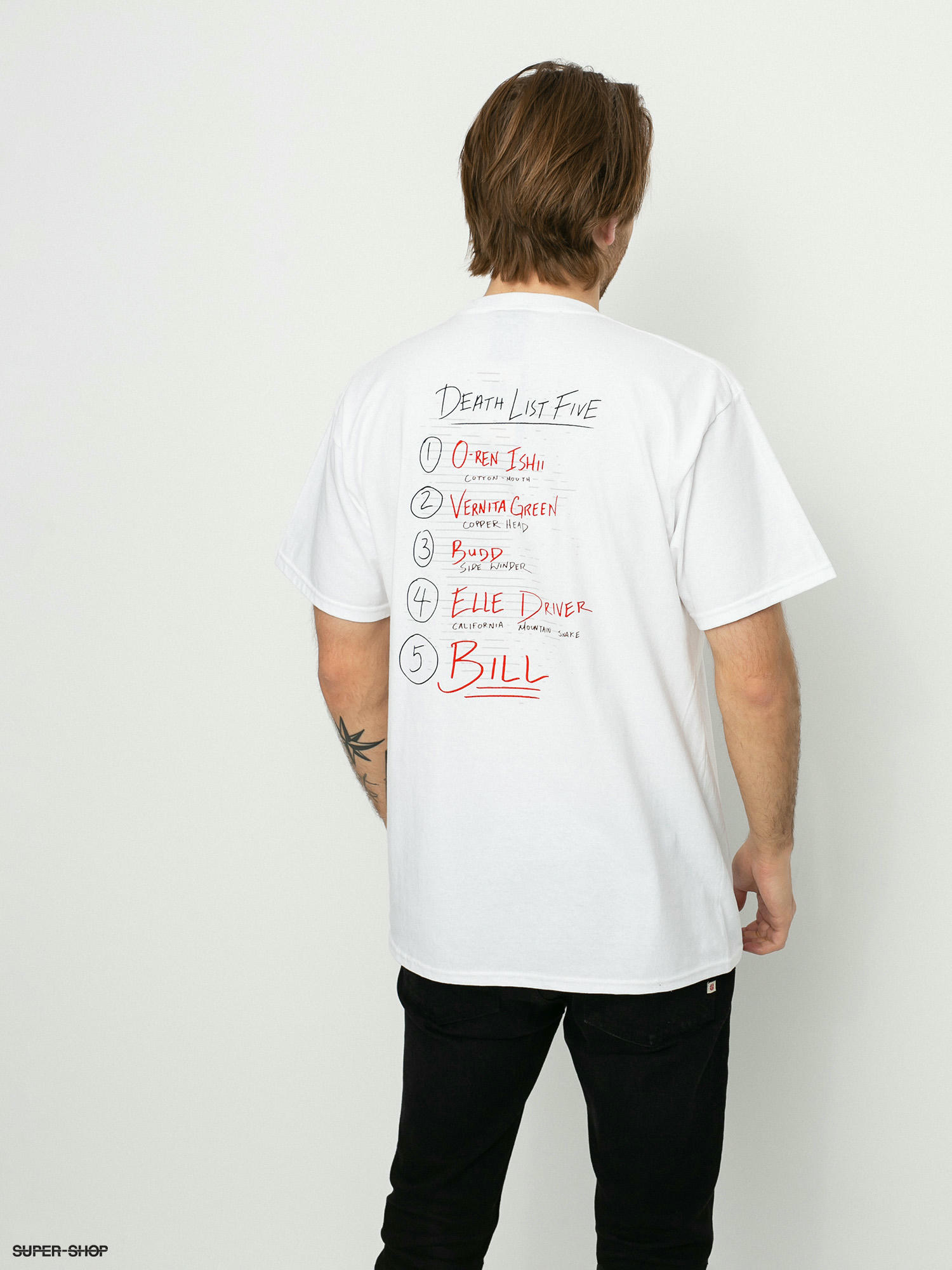 HUF x Kill Bill Death List White T-Shirt