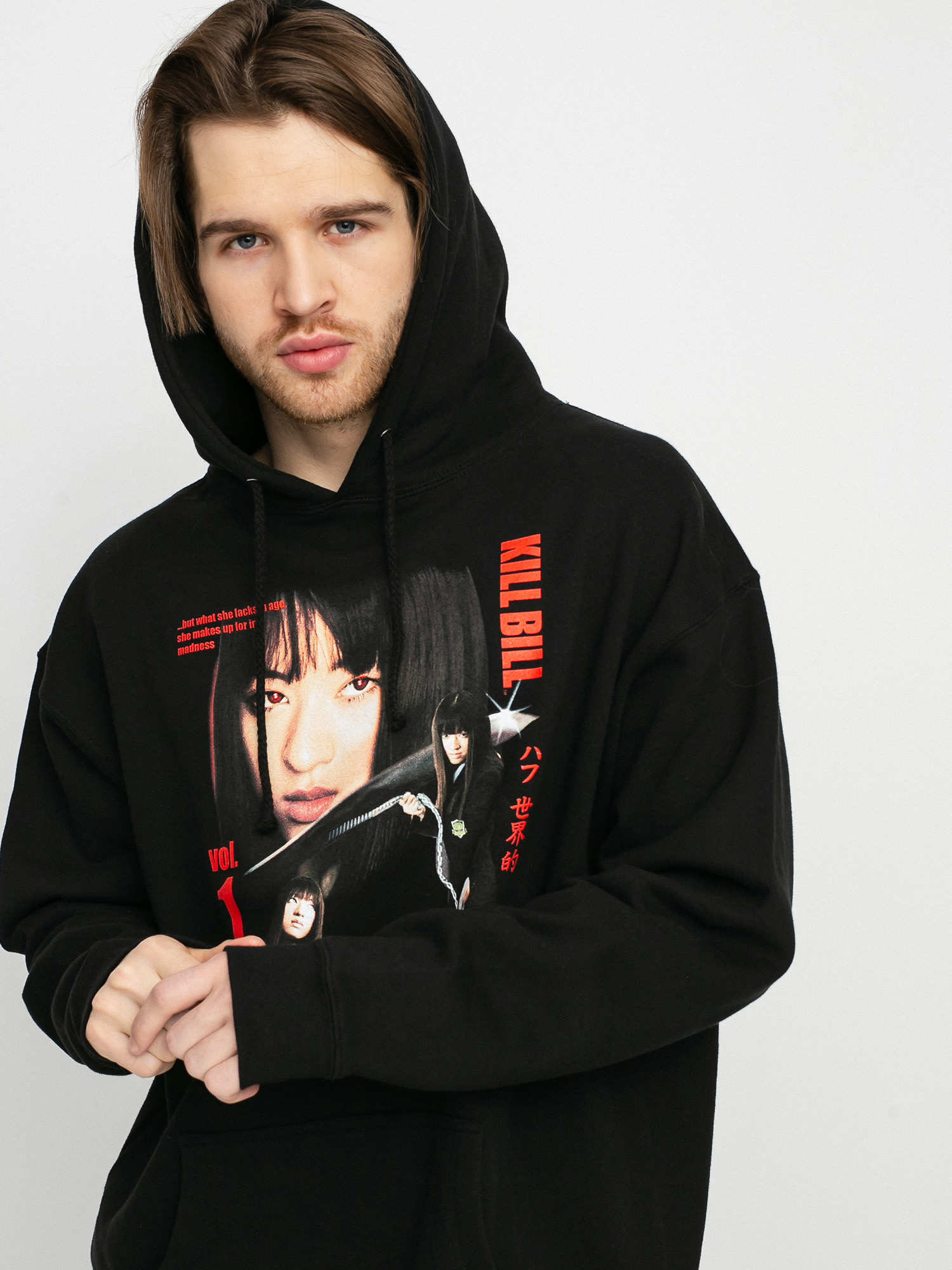 HUF X Kill Bill Gogo Yubari HD Hoodie black black