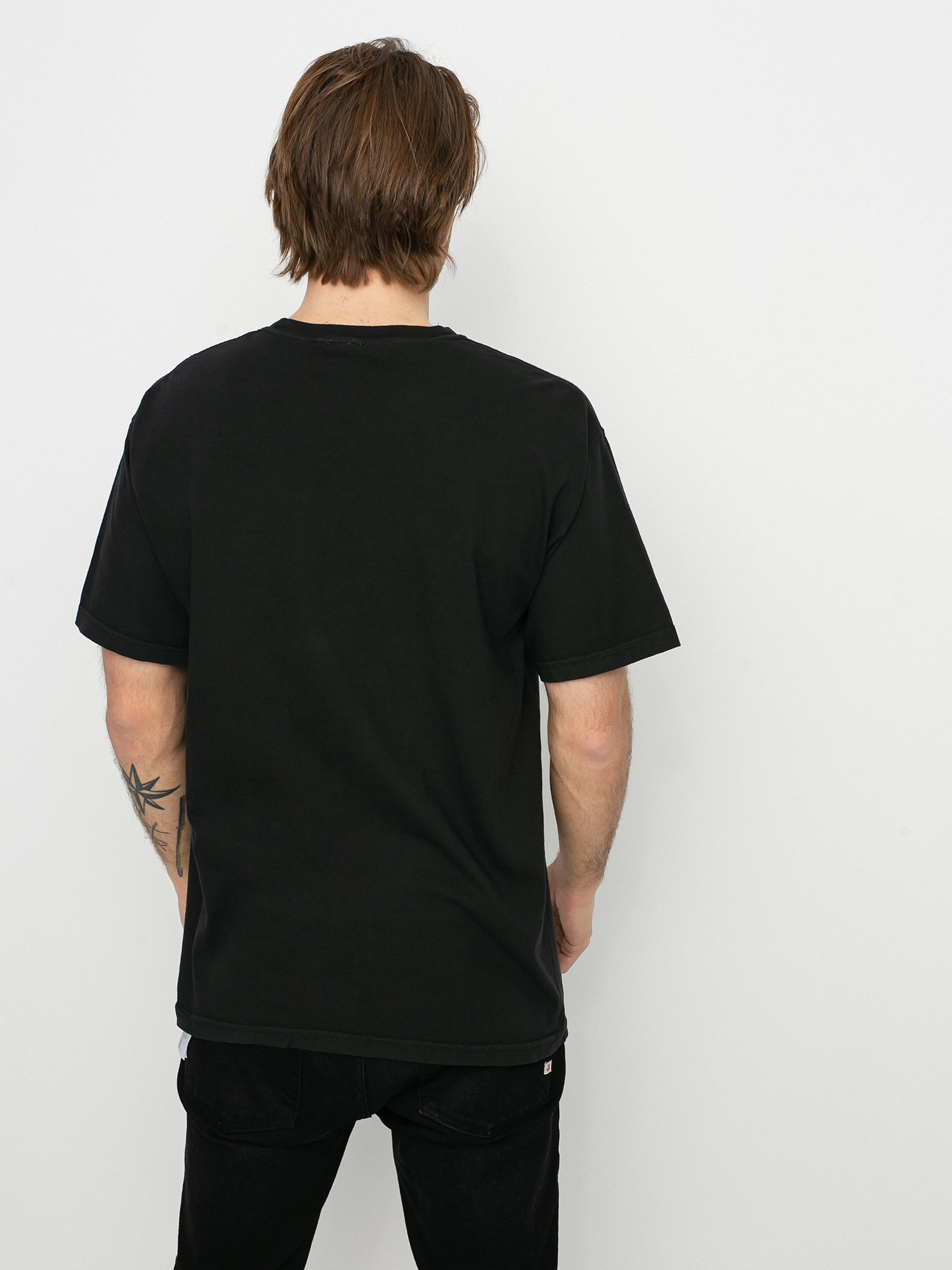 Brixton Amsterdam Brxtn Broadcast T-shirt (black garment dye)