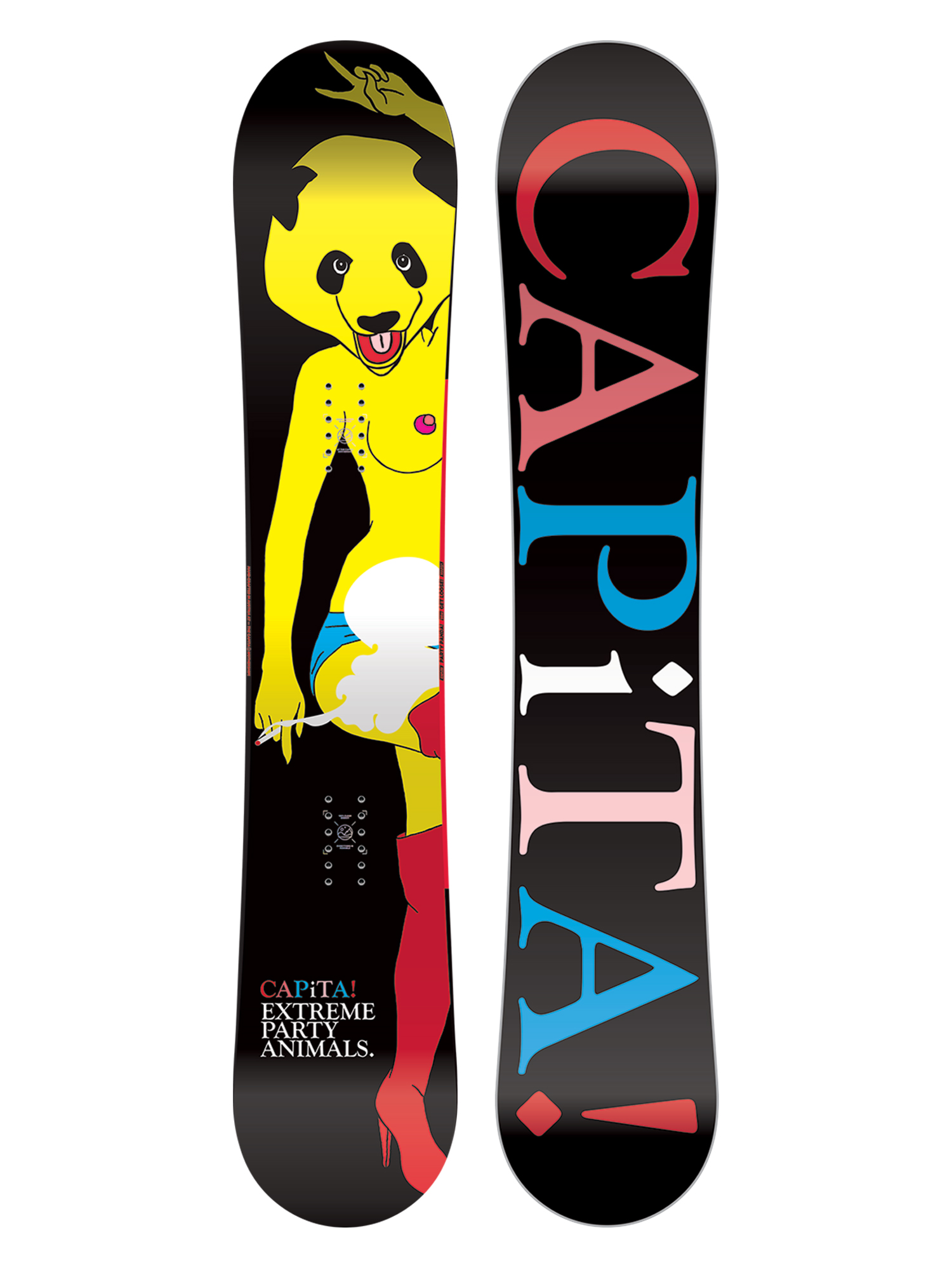 Mens Capita Party Panda Snowboard (black/yellow/multi)