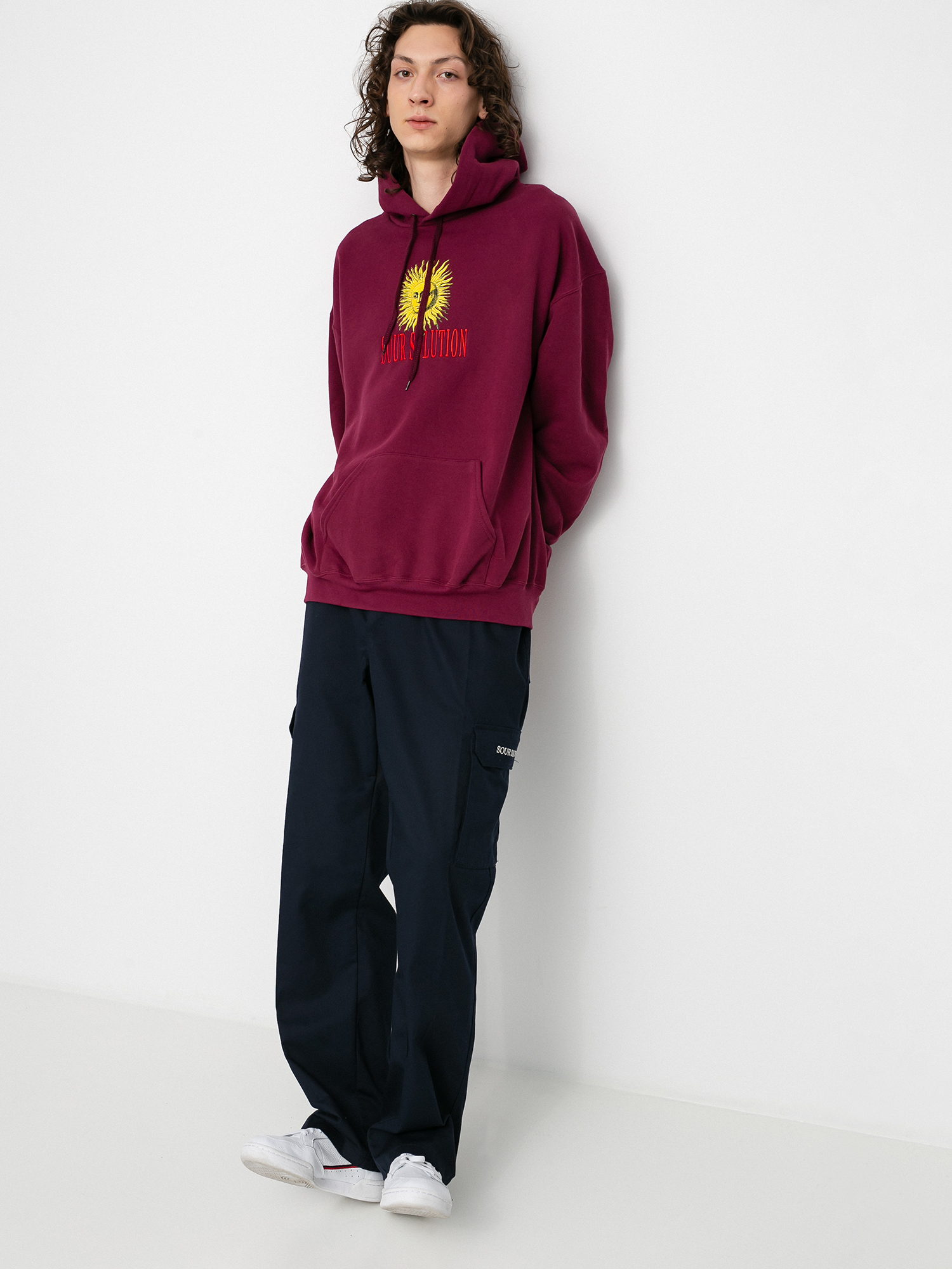 Sour Solution Sun Hoodie (maroon)