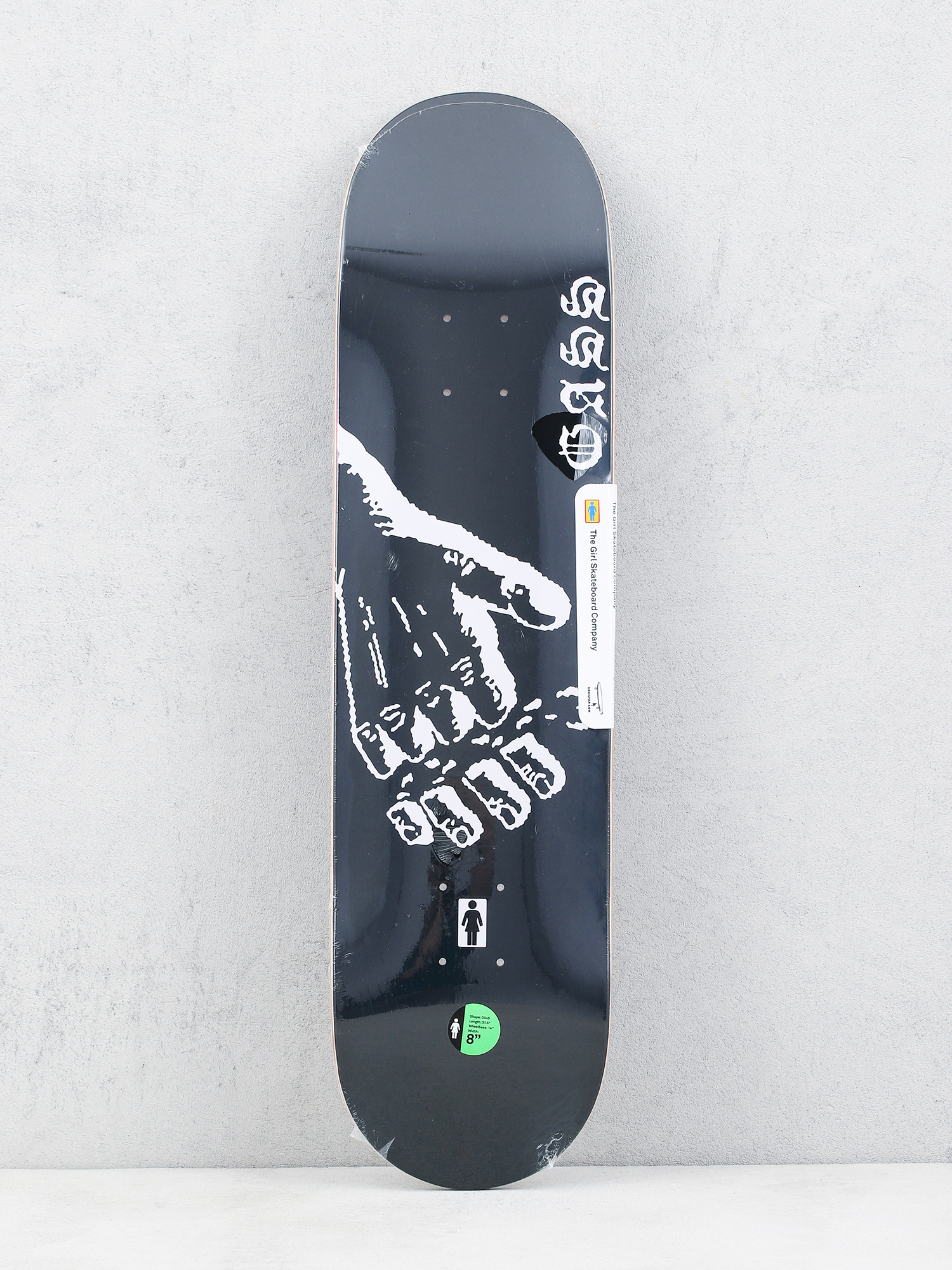 Girl Skateboard Gass Severed Pop Secret Deck (black/white)