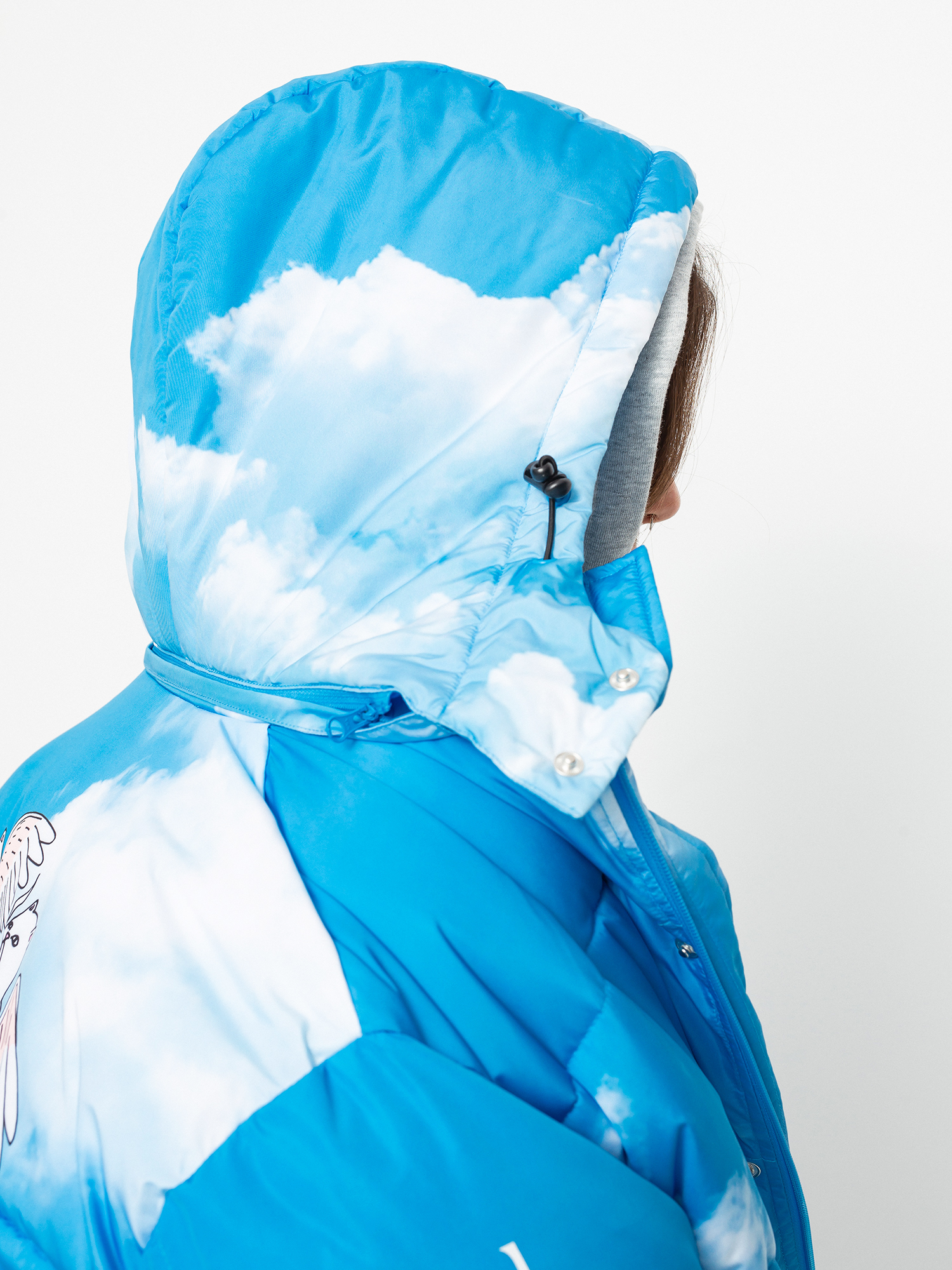 RipNDip Heaven And Hell Puffer Jacket (blue)