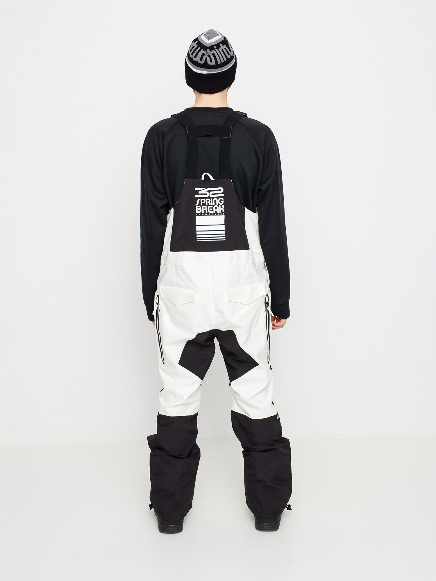 SPRING BREAK POWDER BIB PANT THIRTYTWO 32 Mens 2021 Snowboard Snow White 