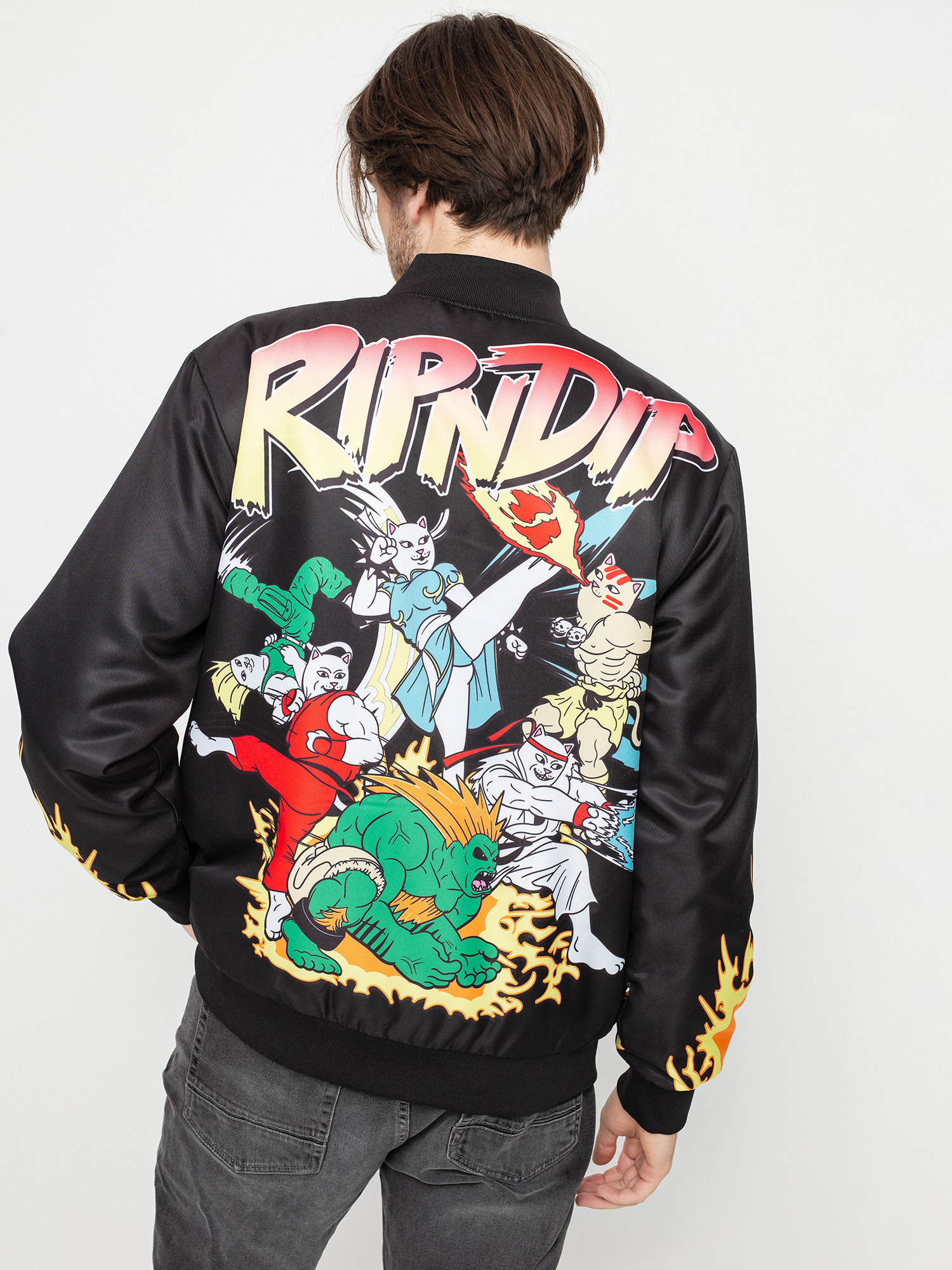 RipNDip Nerm Fighter Jacket - black (black)