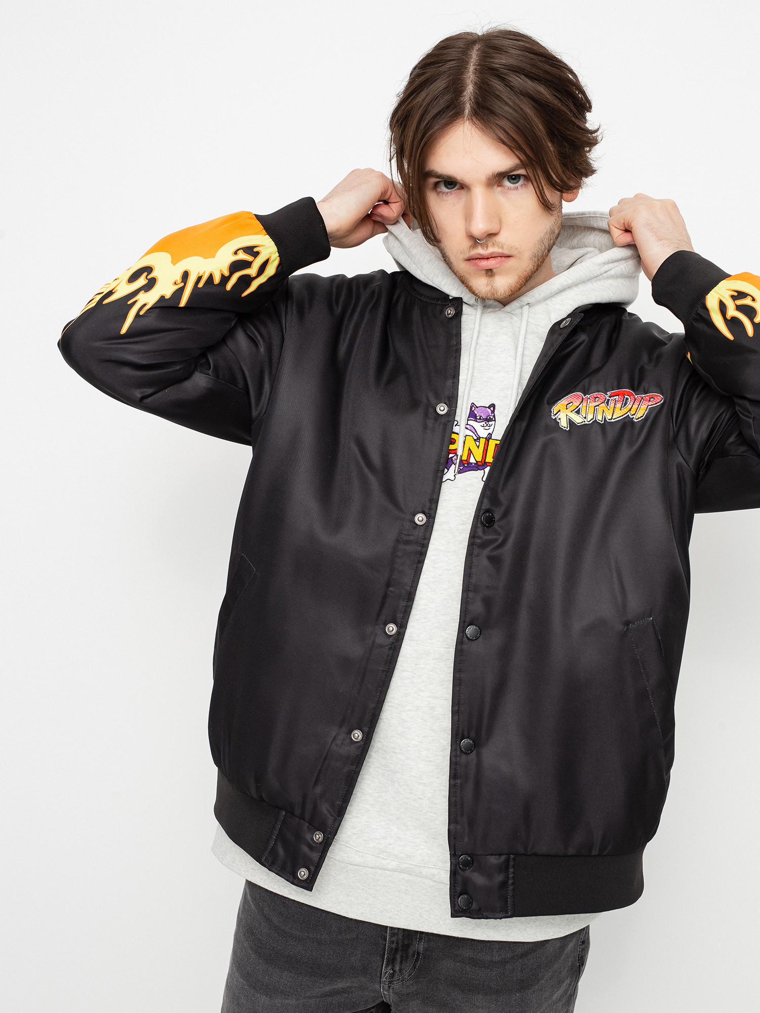 RipNDip Nerm Fighter Jacket - black (black)