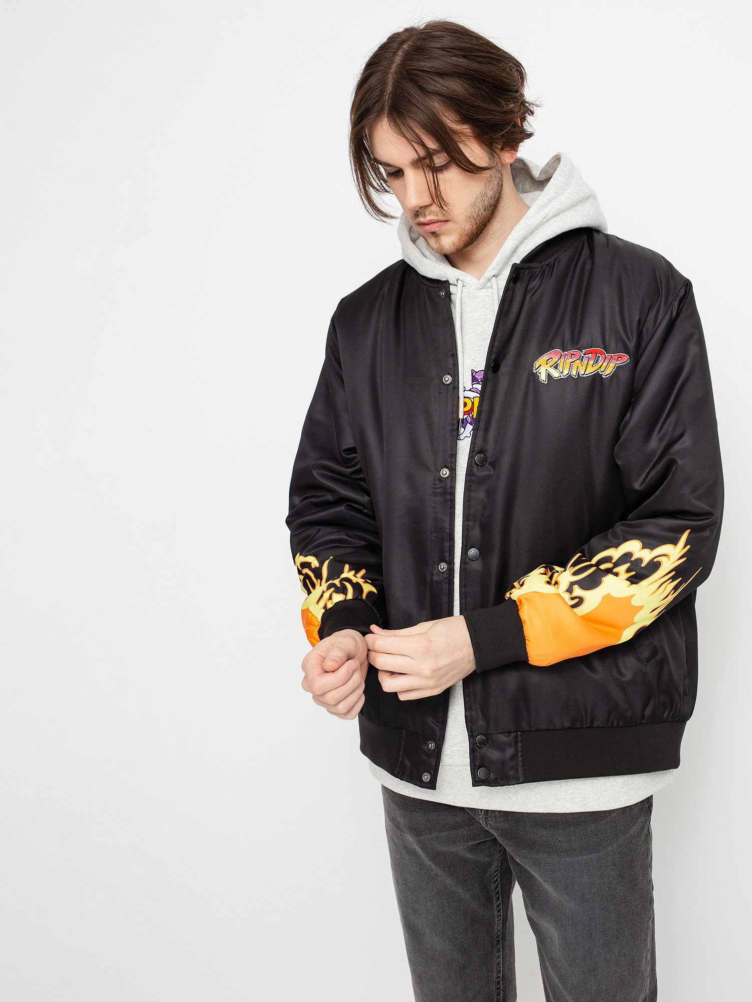 RipNDip Nerm Fighter Jacket - black (black)