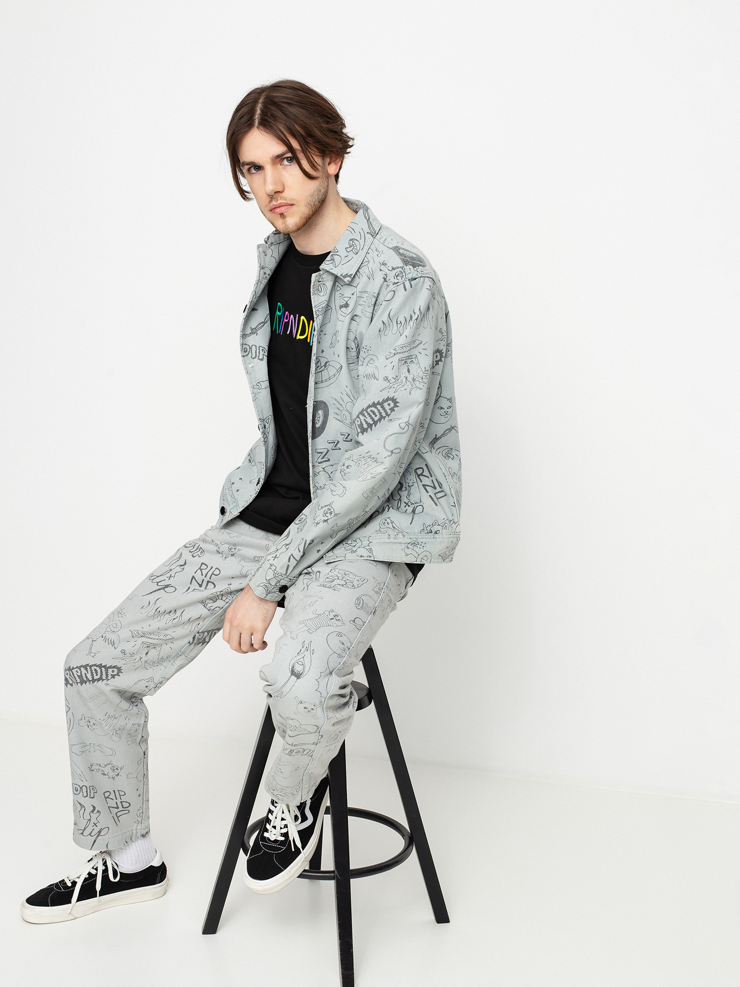 RipNDip Sharpie Denim Jacket (light denim wash)