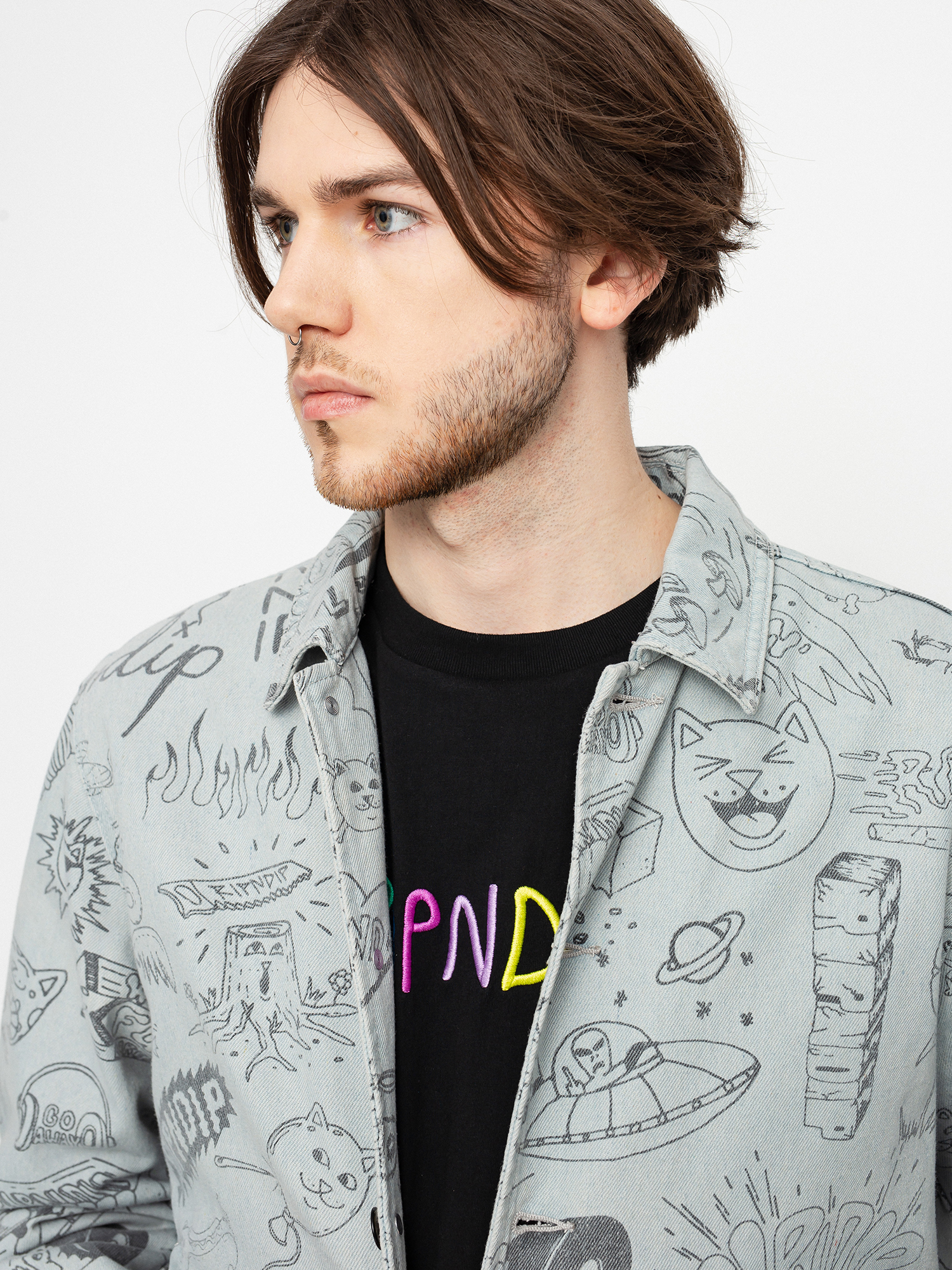 RipNDip Sharpie Denim Jacket (light denim wash)
