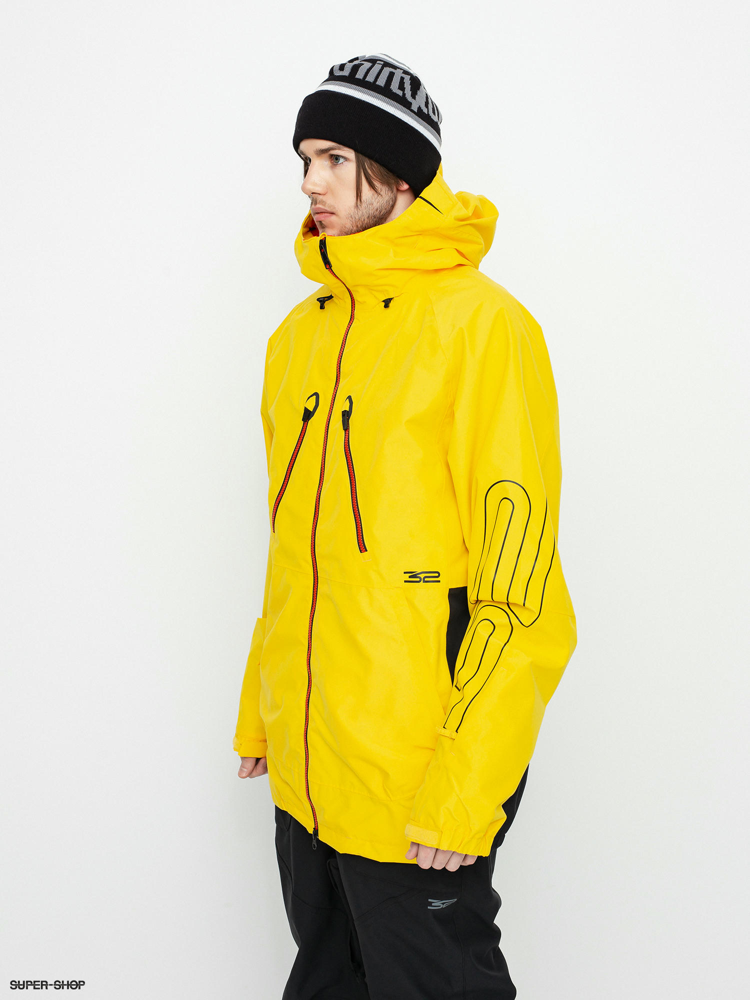 yellow snowboard jacket