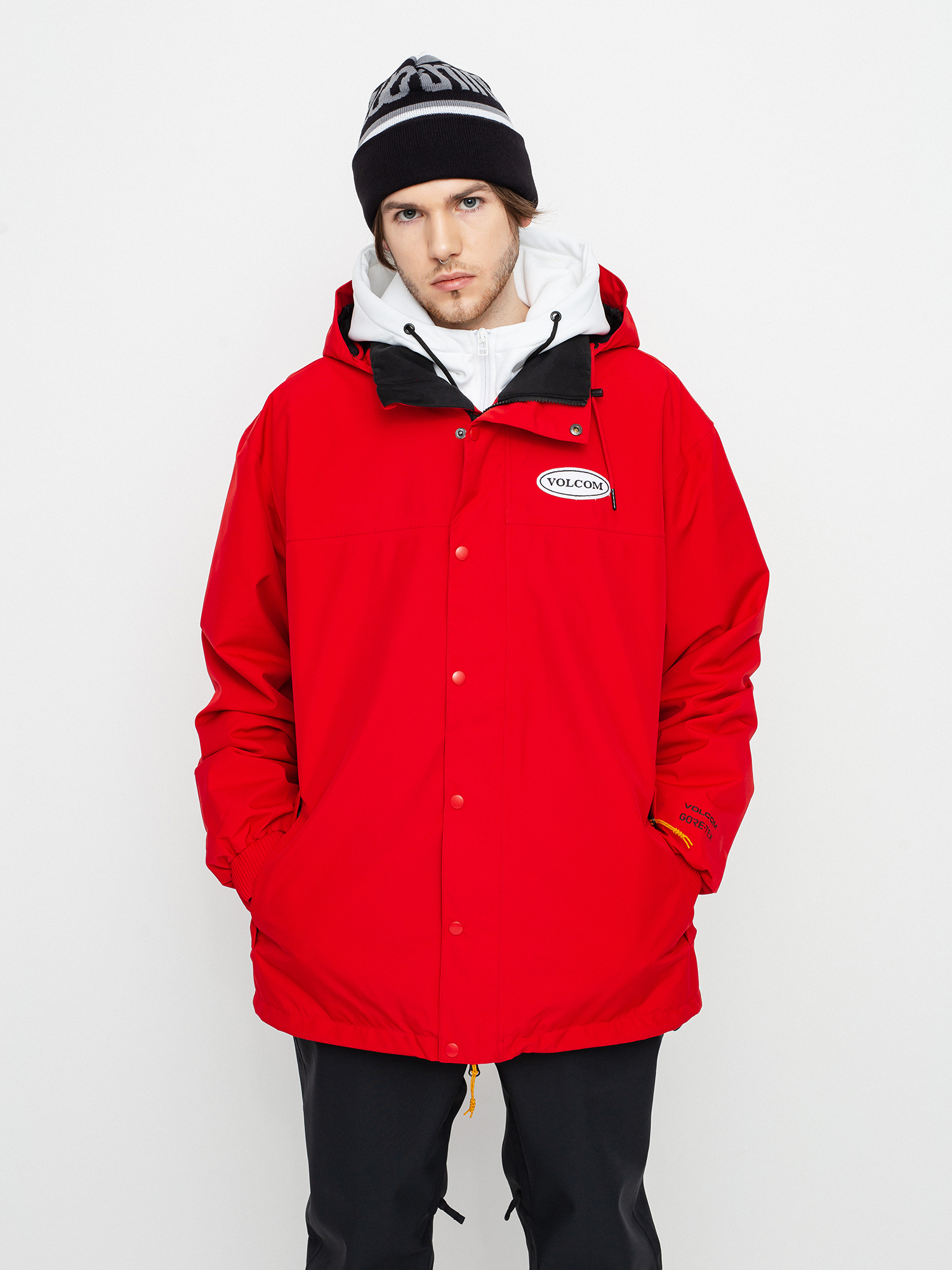 Mens Volcom Longo Gore Tex Snowboard jacket (red)