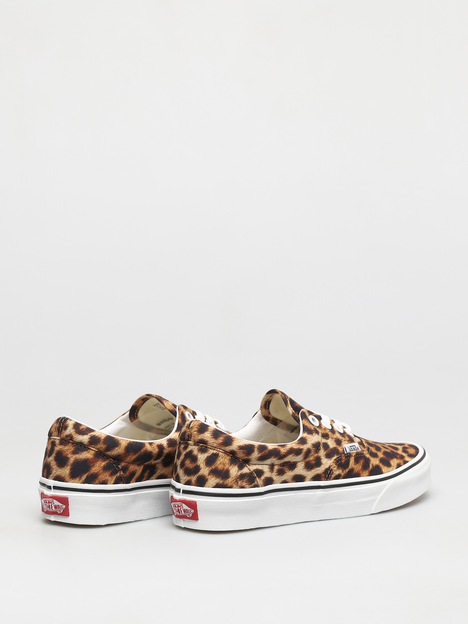 vans era leopard true white
