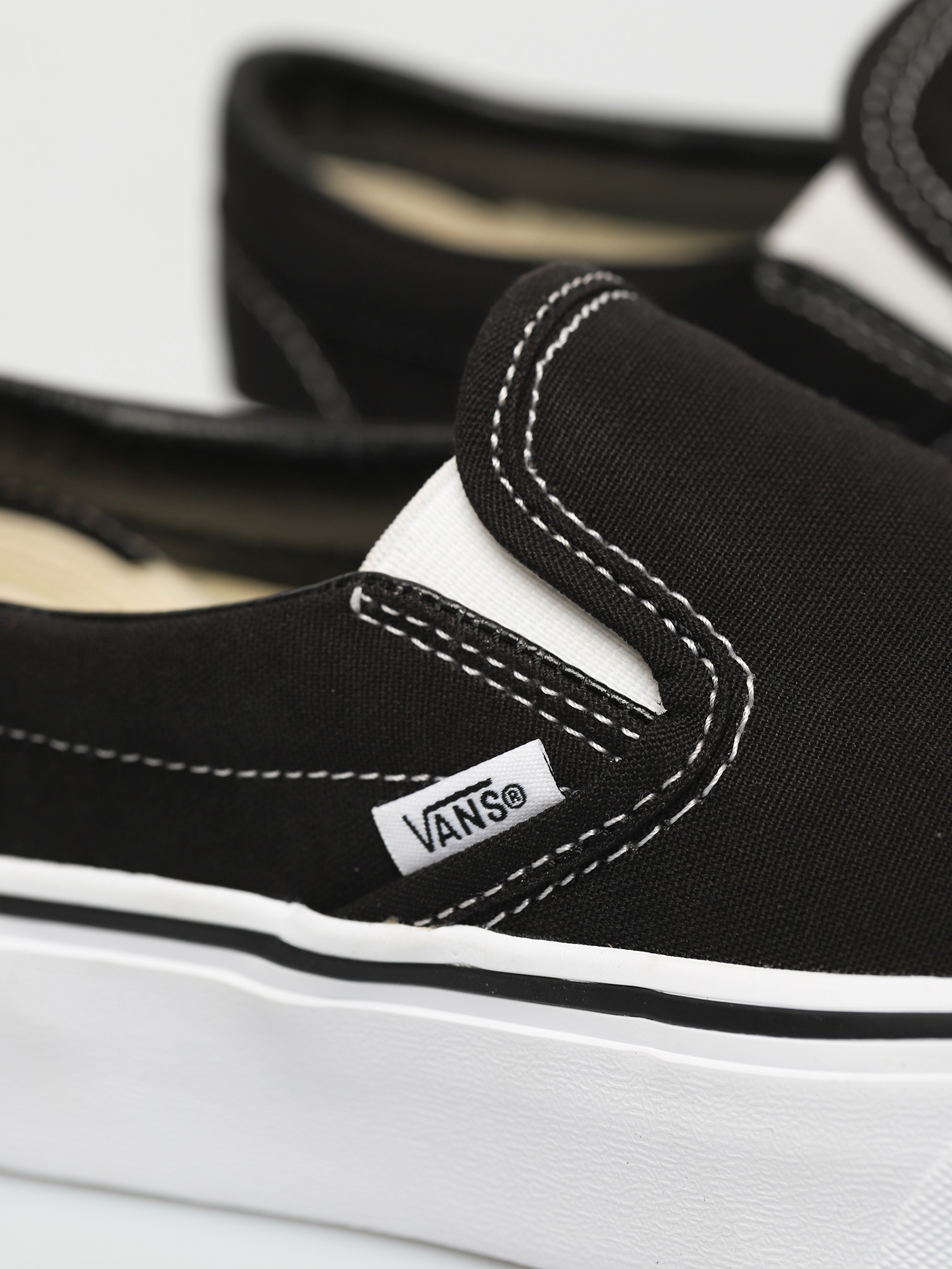 Vans Classic Slip On Platform Shoes (black)