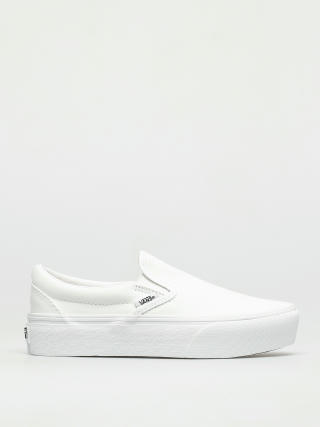 Vans Classic Slip On Platform Shoes (true white)