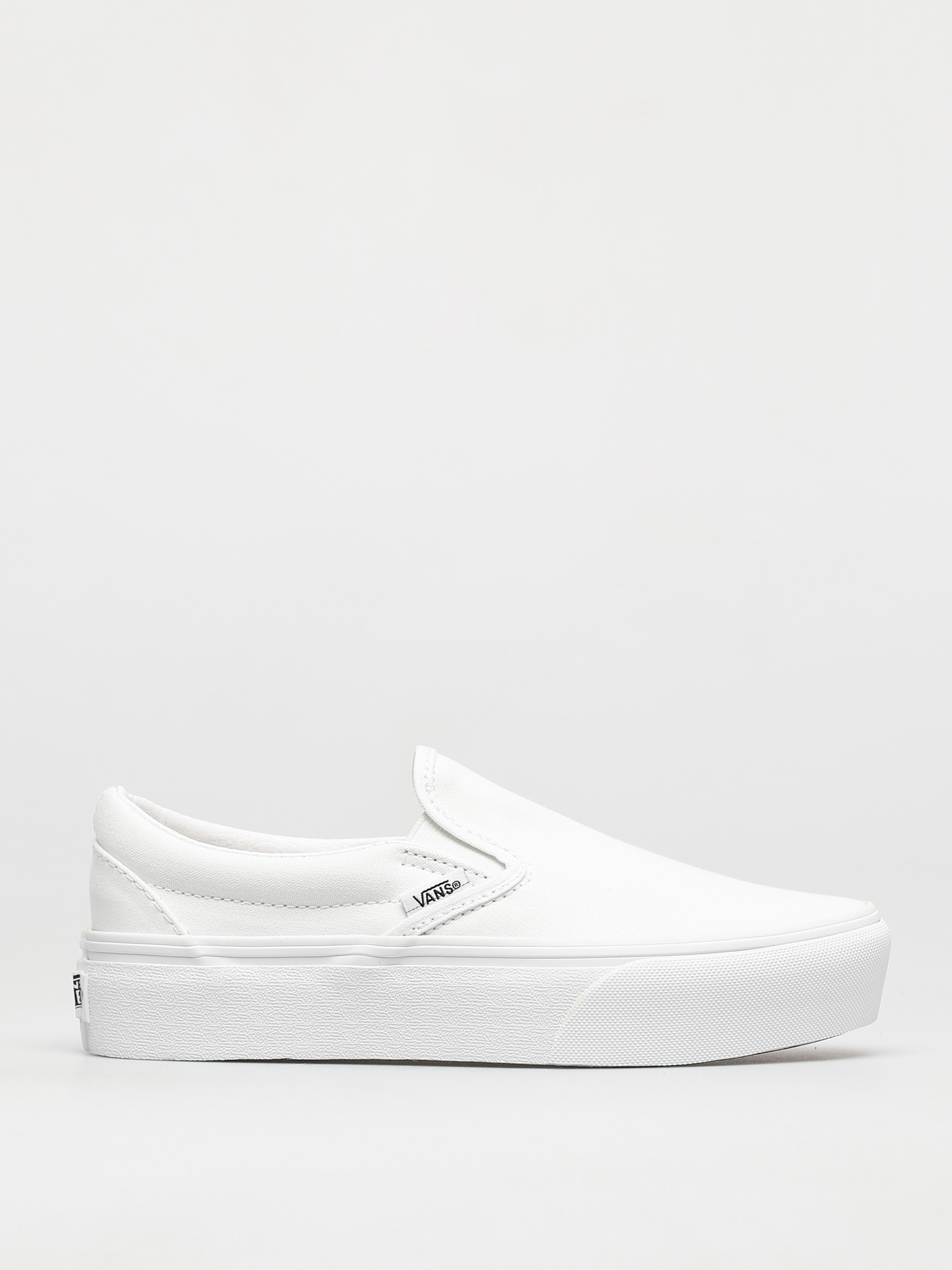 Vans Classic Slip On Platform Shoes (true white)