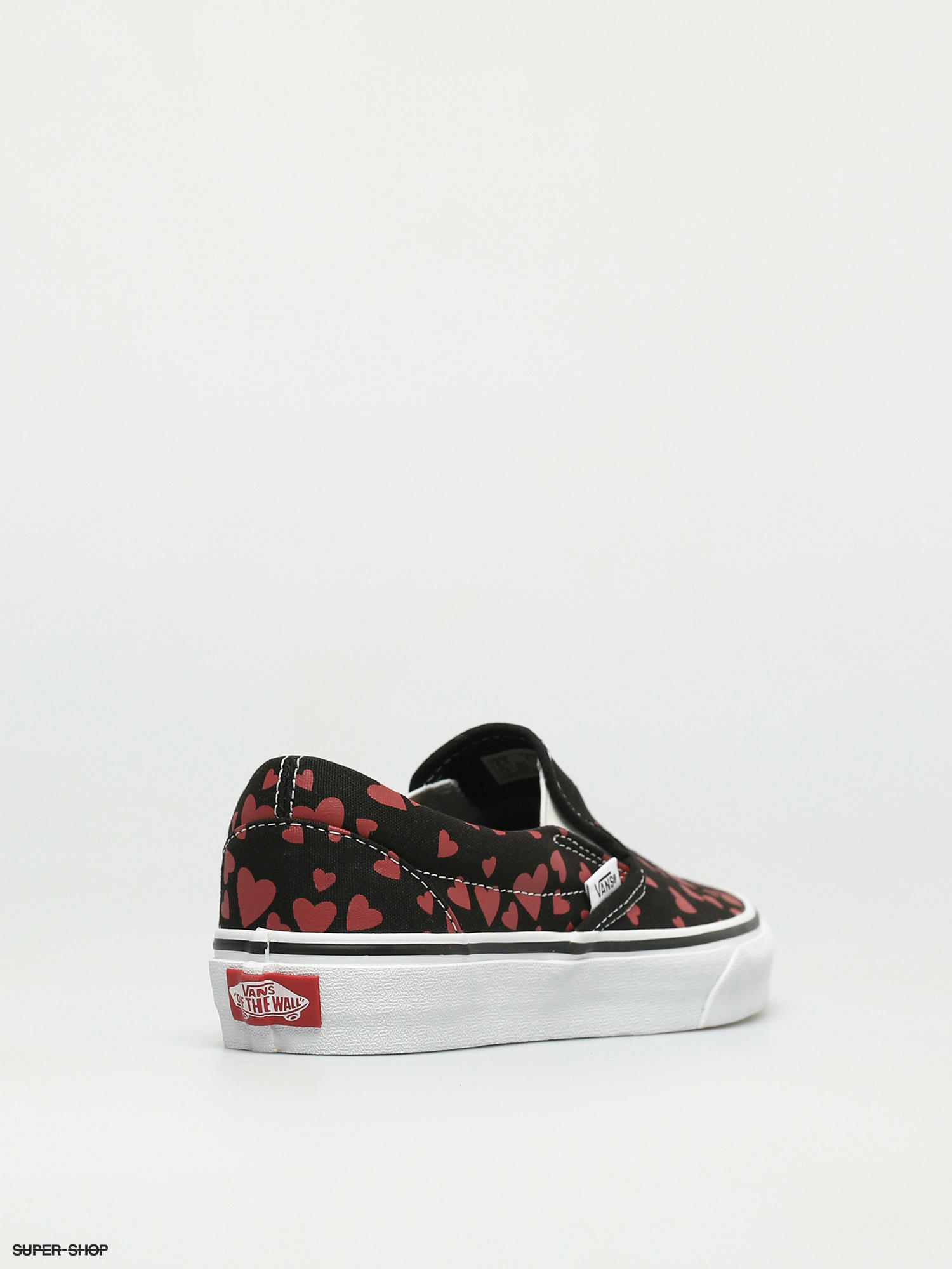 vans shoes red black and white