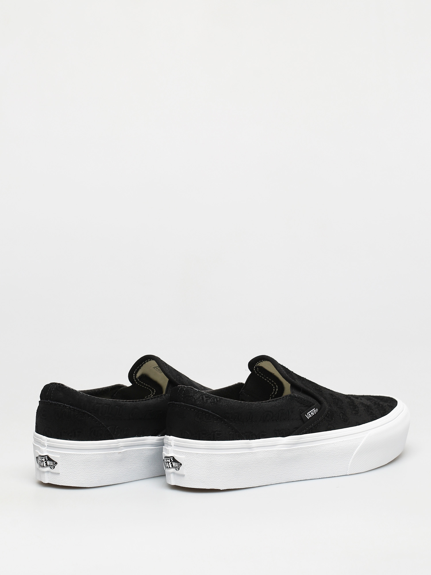 Vans Classic Slip On Platform Schuhe Schwarz deboss otw black black