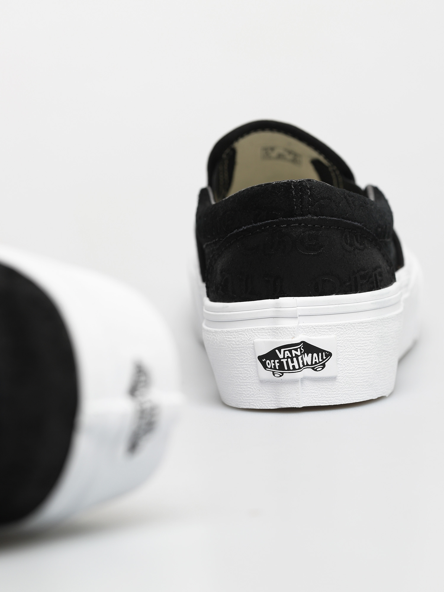 Vans Classic Slip On Platform Schuhe (deboss otw black/black)