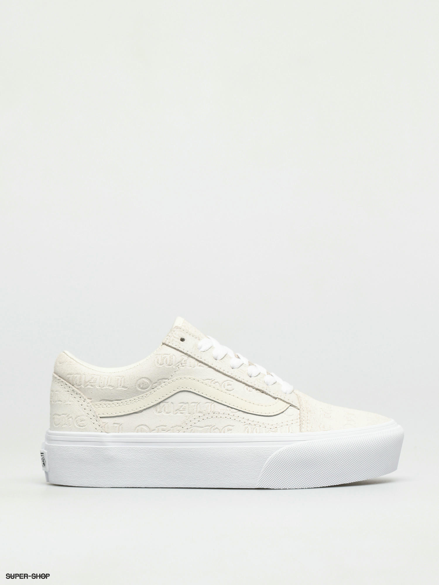 vans old skool platform metallic