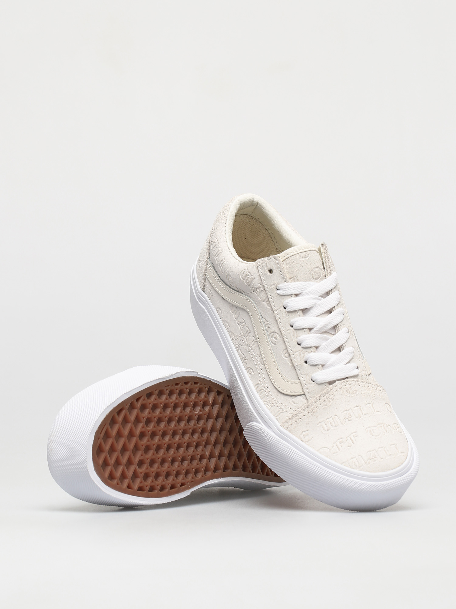 Vans Old Skool Platform Schuhe (deboss otw marshmallow/marshmallow)