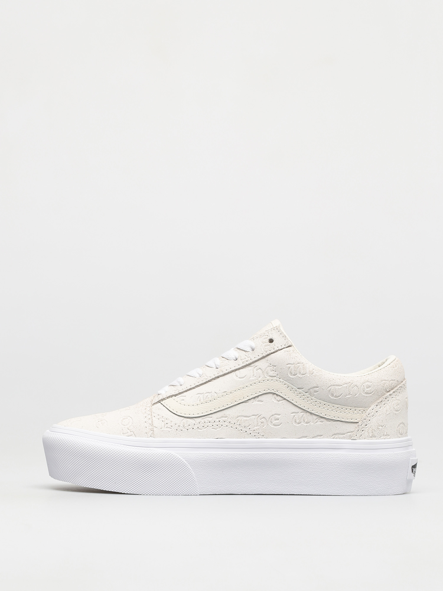 Vans Old Skool Platform Shoes (deboss otw marshmallow/marshmallow)