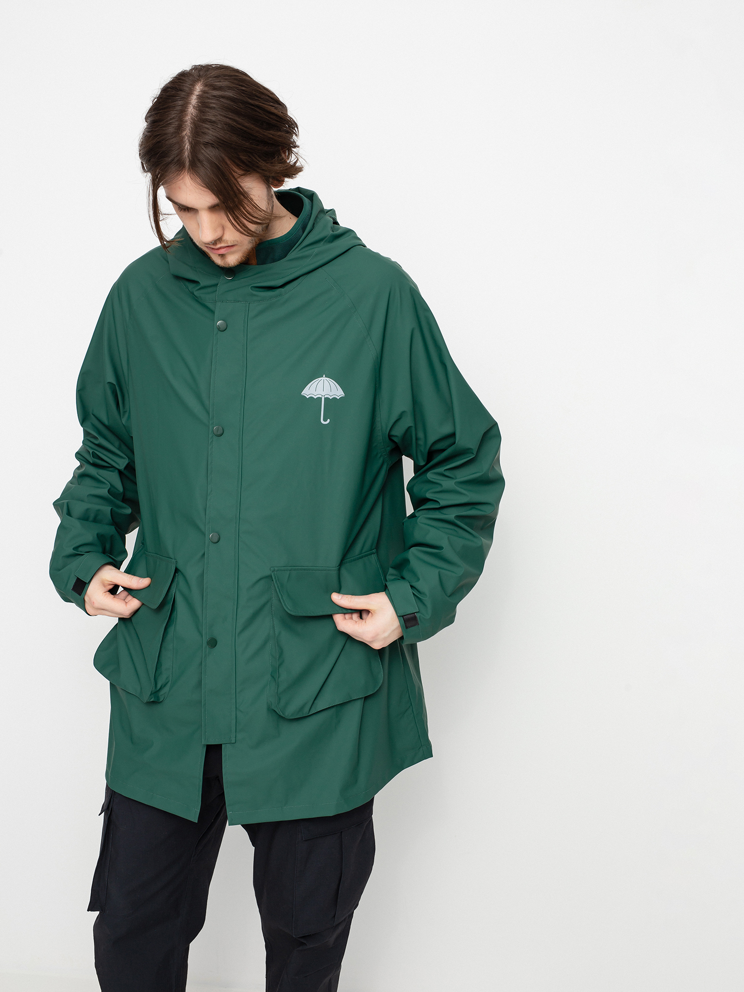 north face olive green raincoat