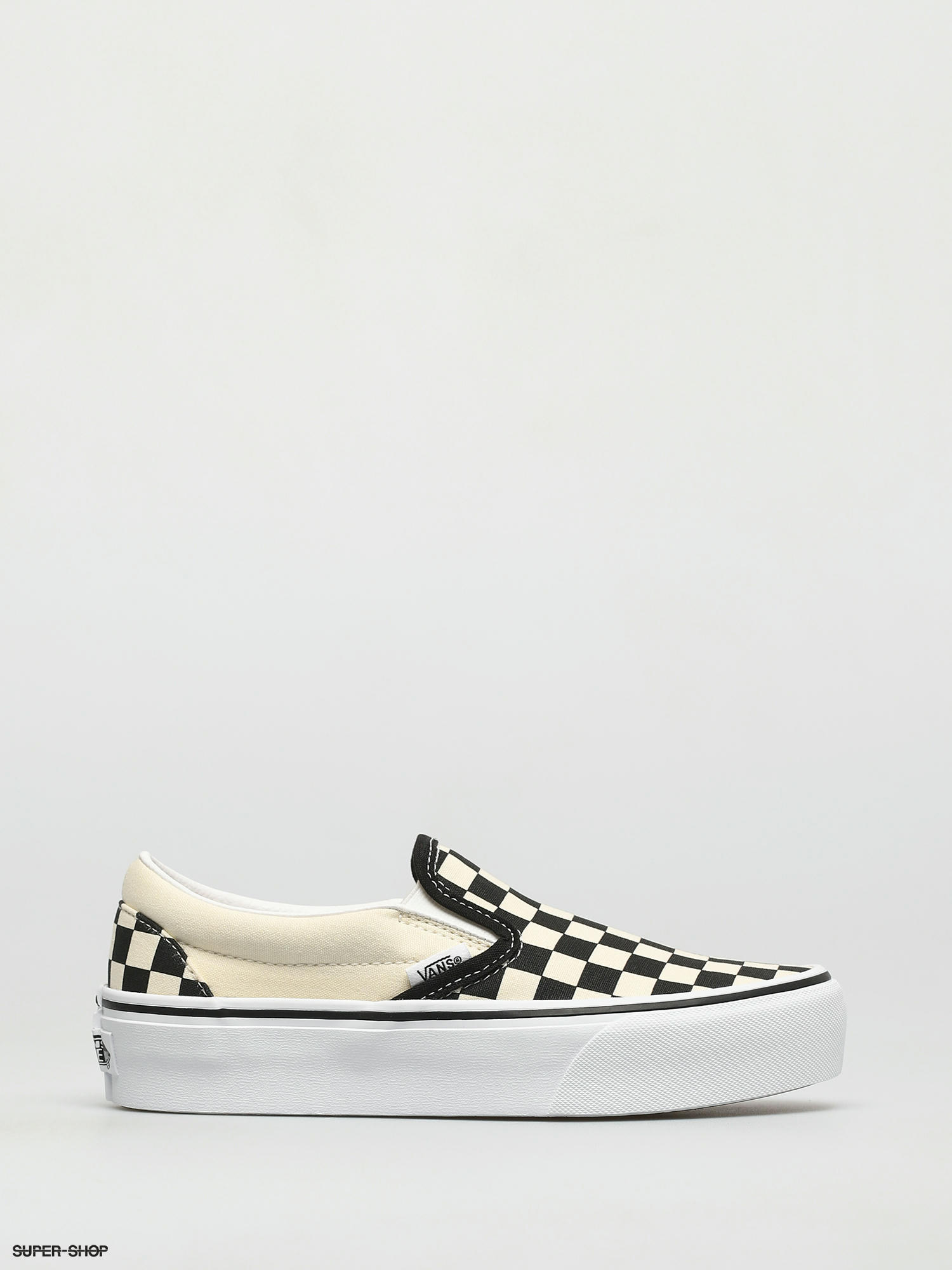 Vans platform hotsell slip on black