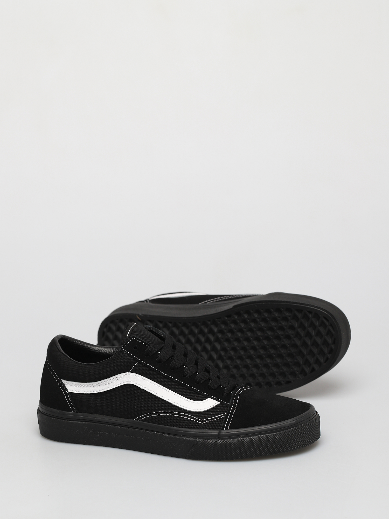 Vans Old Skool Schuhe (suede/canvas black/black/true white)