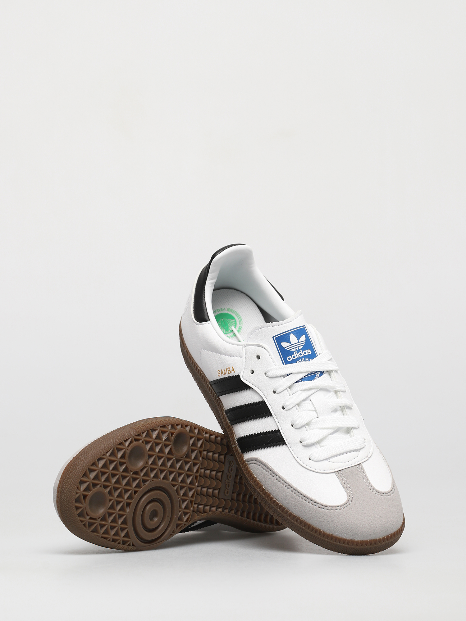adidas Originals Samba Vegan Shoes (ftwwht/cblack/gum5)