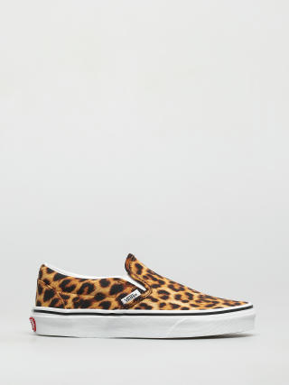 Vans Classic Slip On Shoes (leopard black/true white)