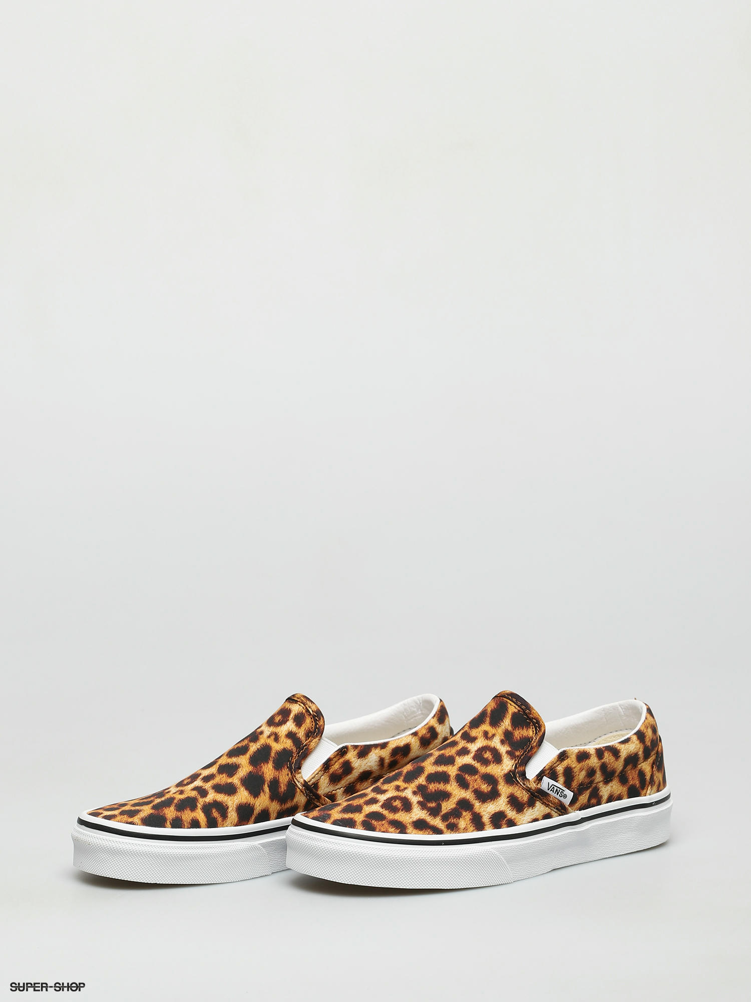 vans leopard print slip on shoes