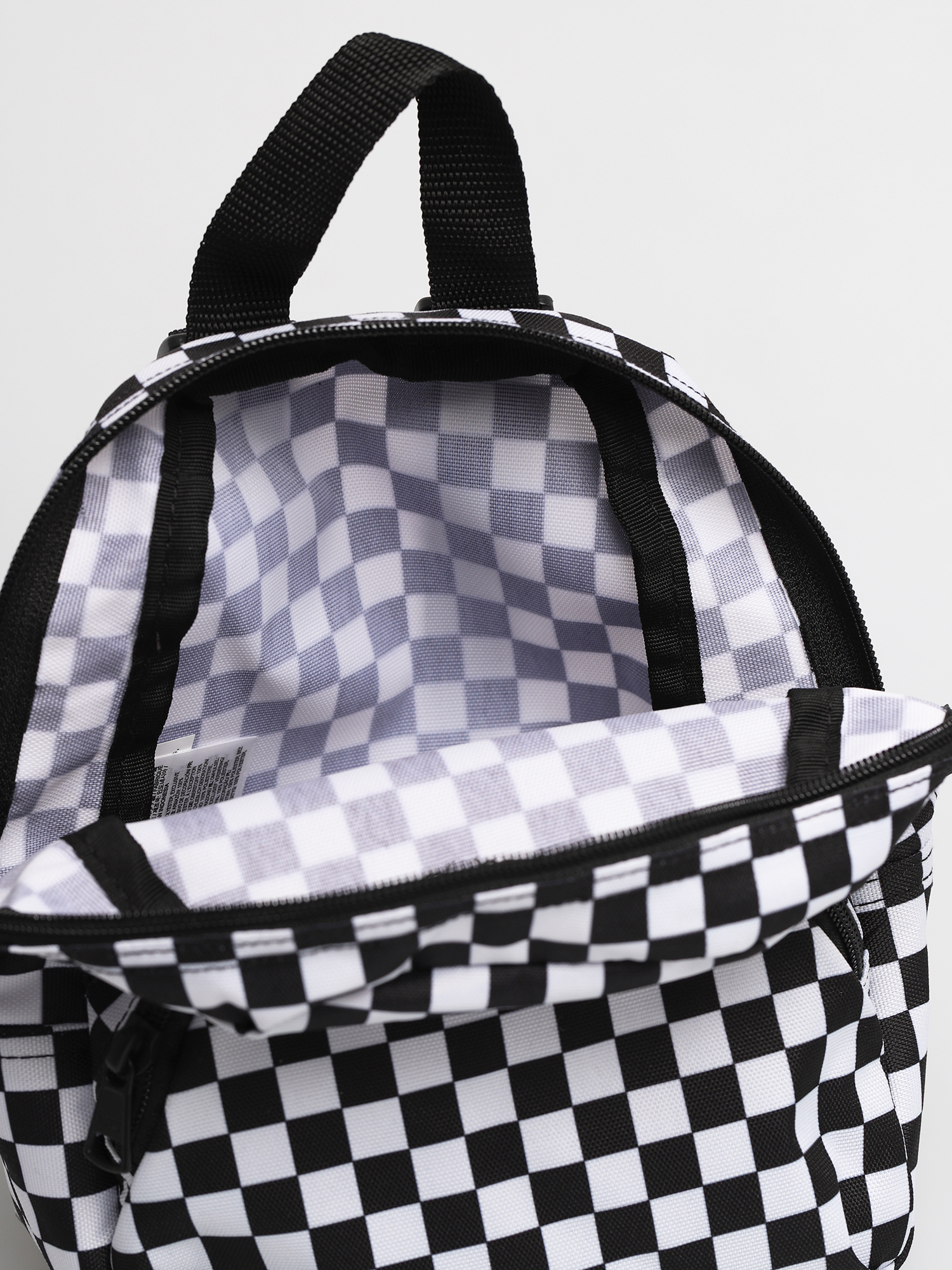 vans mini checkered backpack