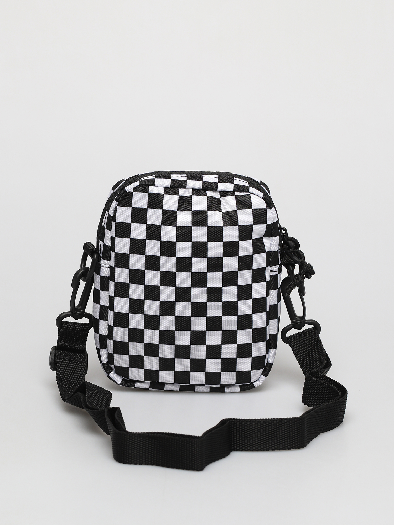 black and white check vans bag