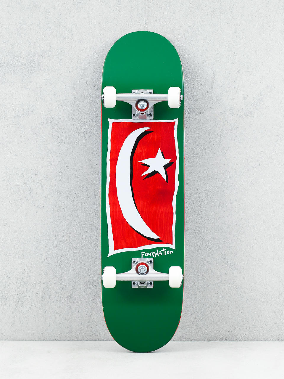 Foundation Star And Moon V2 Skateboard (green)
