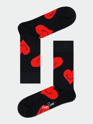 Happy Socks Valentine 2Pk Socks (black/red)