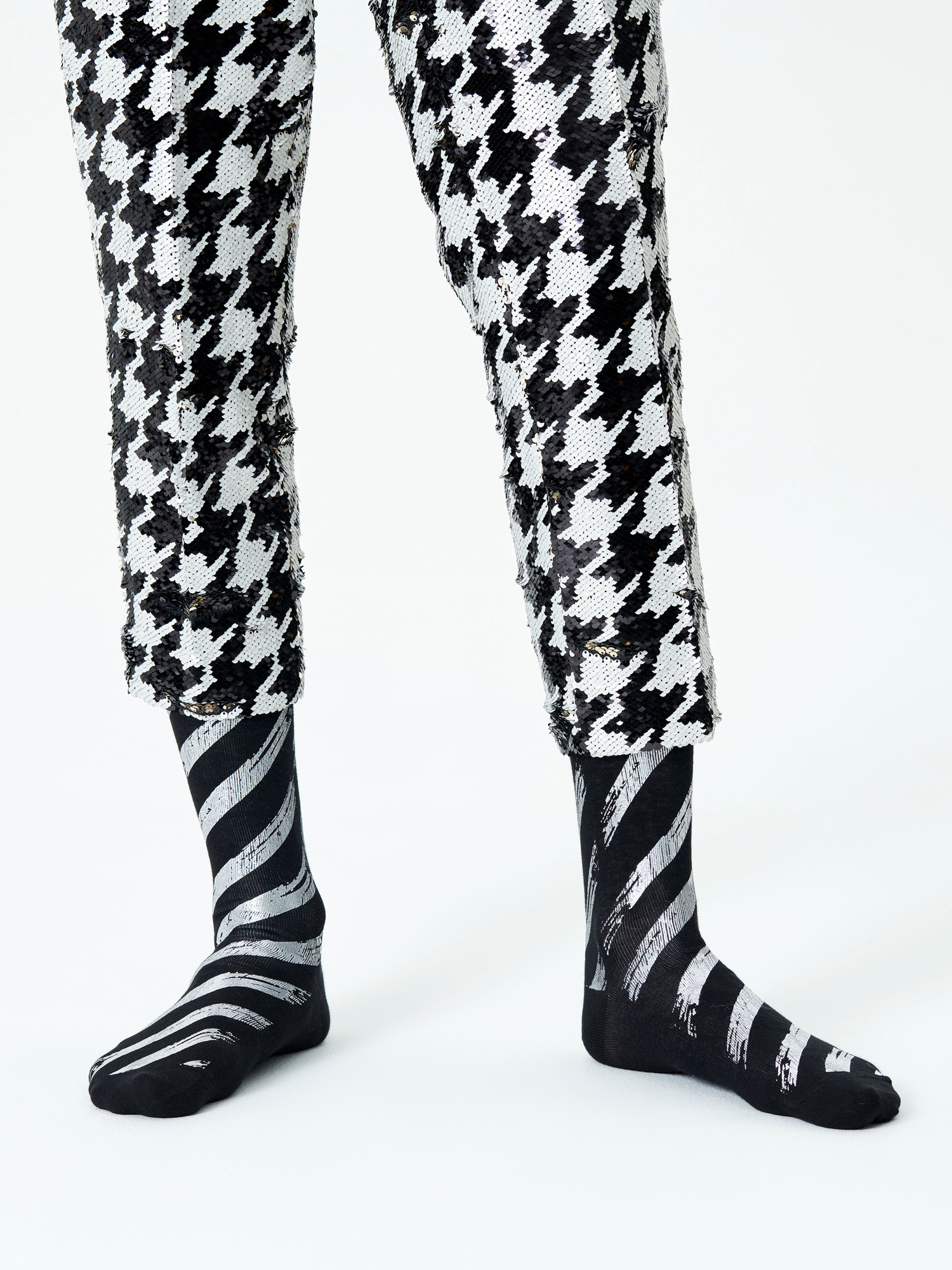 Happy Socks X Dawid Bowie The Silver Lining Socks (black/silver)