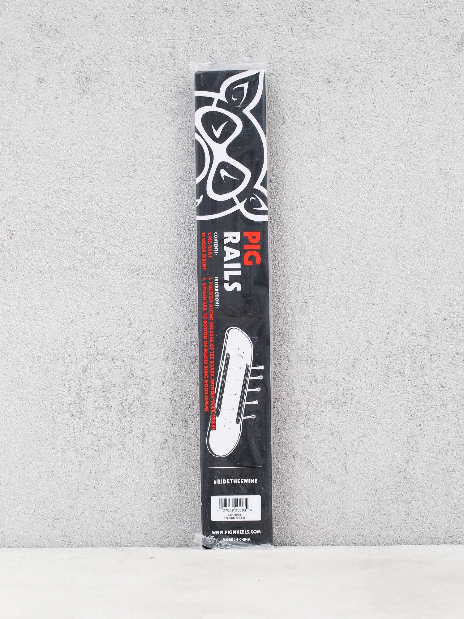 Pig Railsy  Rails Longboard (red)