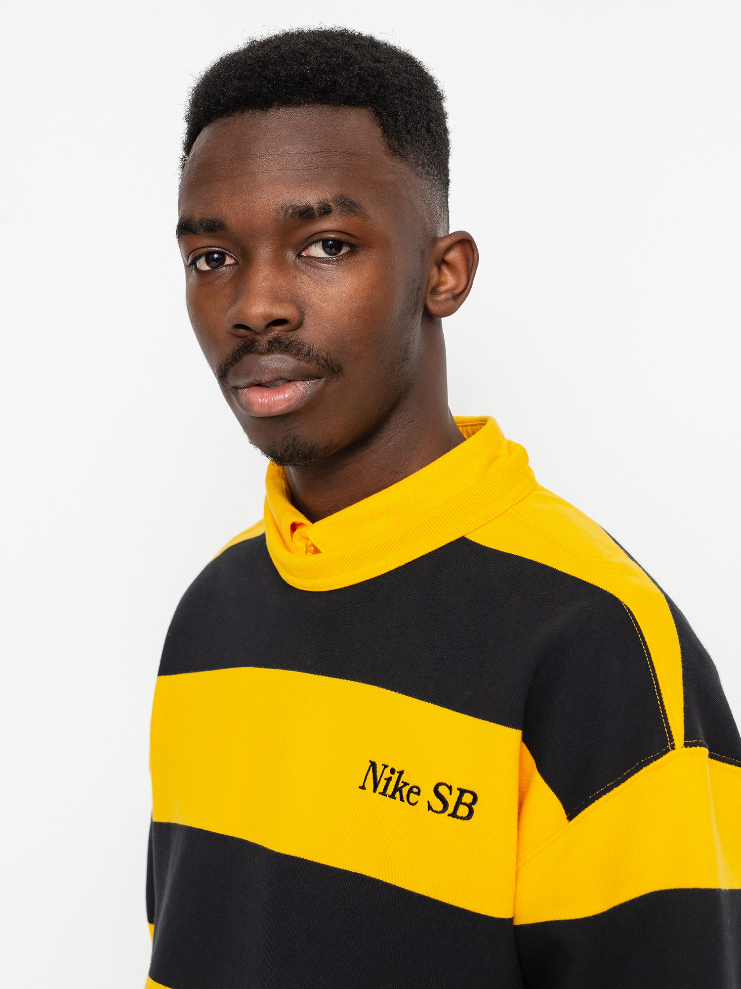 Nike SB Stripe Crew Sweatshirt (cargo khaki/black/black)