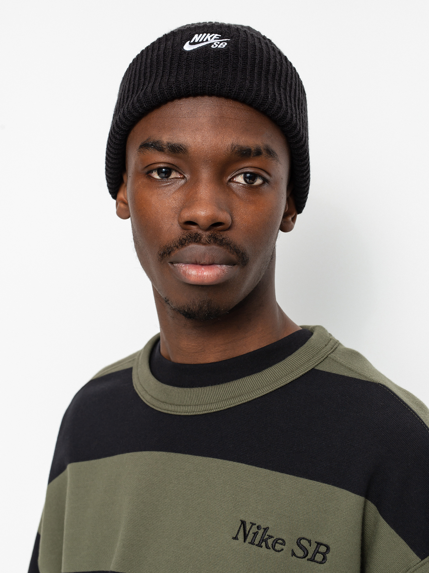 Nike SB Stripe Crew Sweatshirt (cargo khaki/black/black)