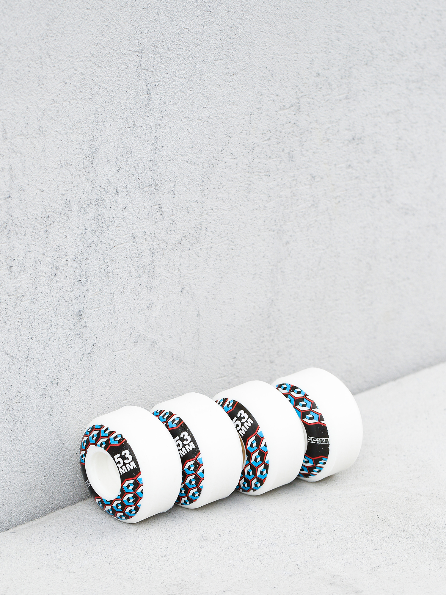 Consolidated Black Cracked Wheels (white/black)